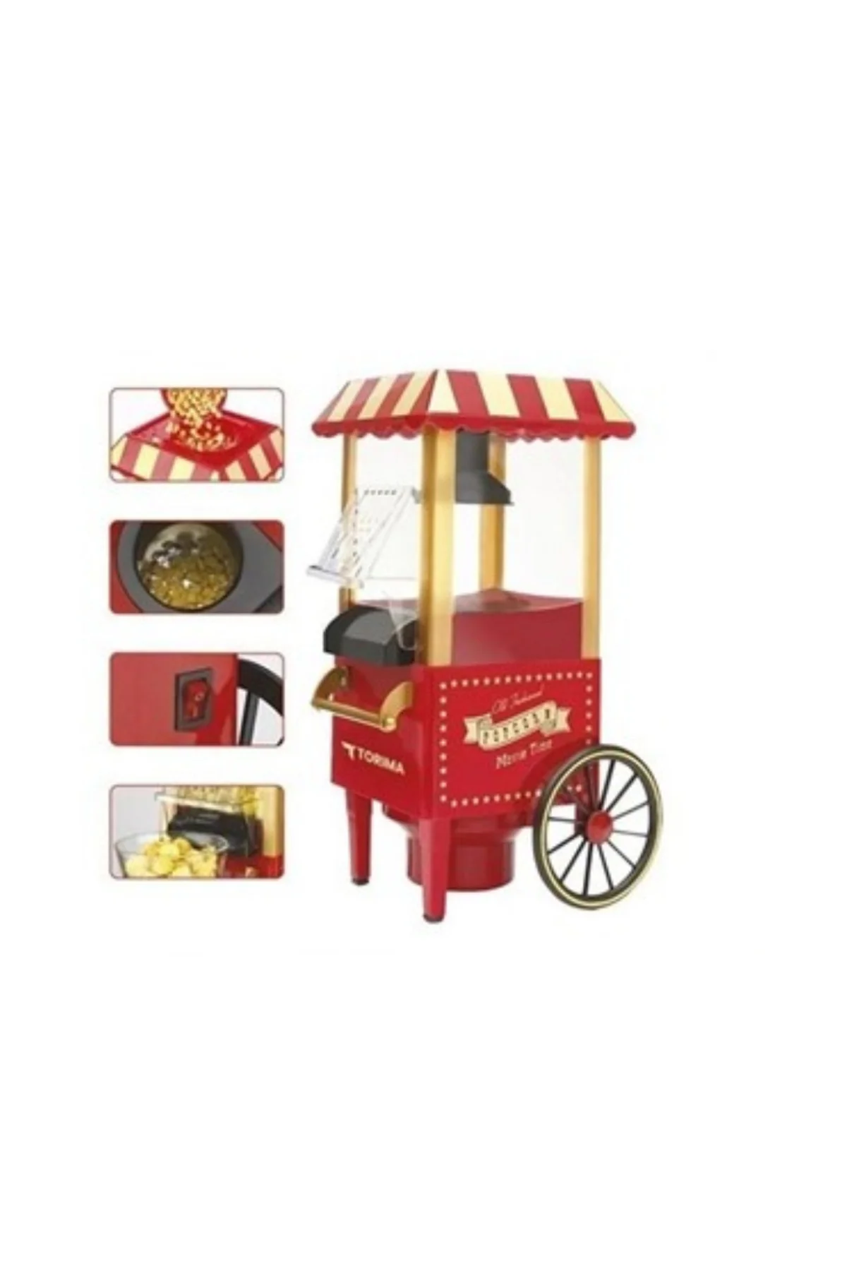 Sıcak Hava Teknolojili Yapışmaz Popcorn Makinesi - Lisinya