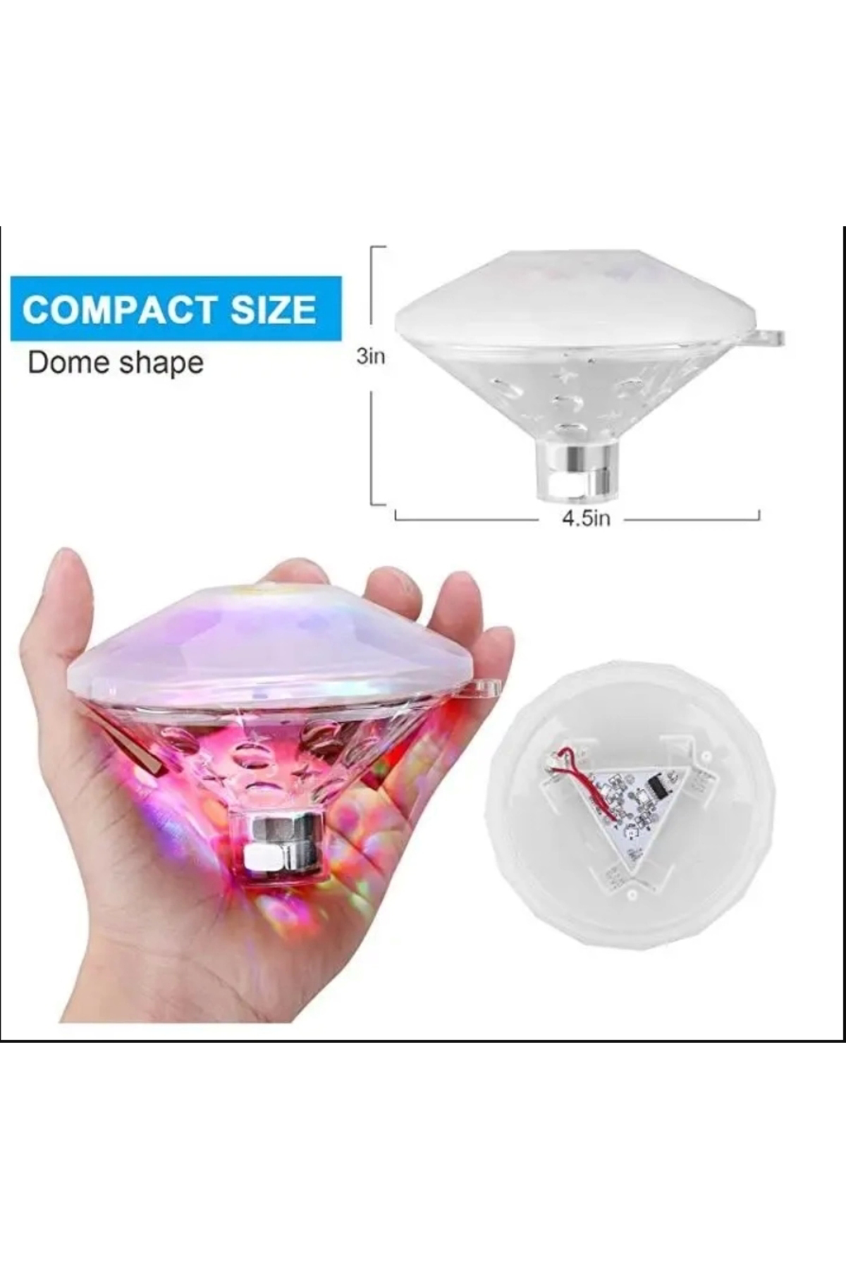 Home Sıcak Led Sualtı Gece Lambası Banyo Yüzme Havuz İşığı