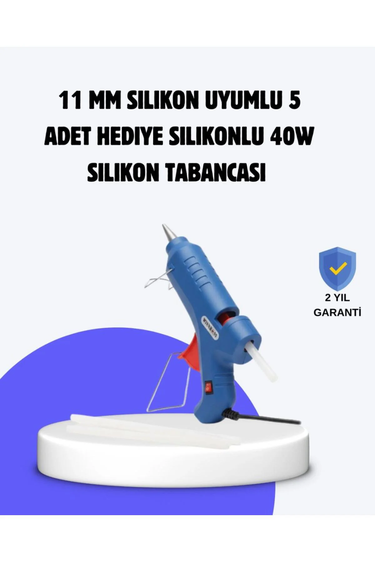 Sıcak Mum Tabancası 40w 5 Silikon Hediyeli Kolay Ve Hızlı Yapıştı