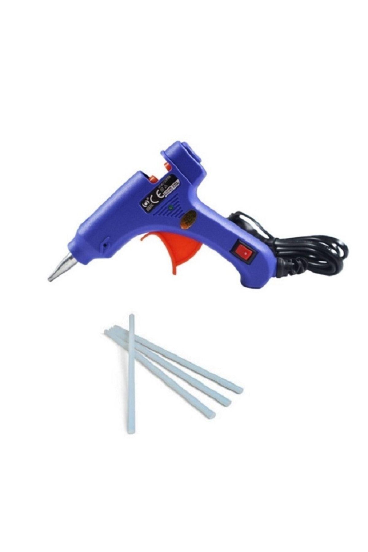 Tuhafiyecimiz Sicak Silikon Tabancasi, Küçük 20 Watt, ( 3 Adet Silikon Çubuk He