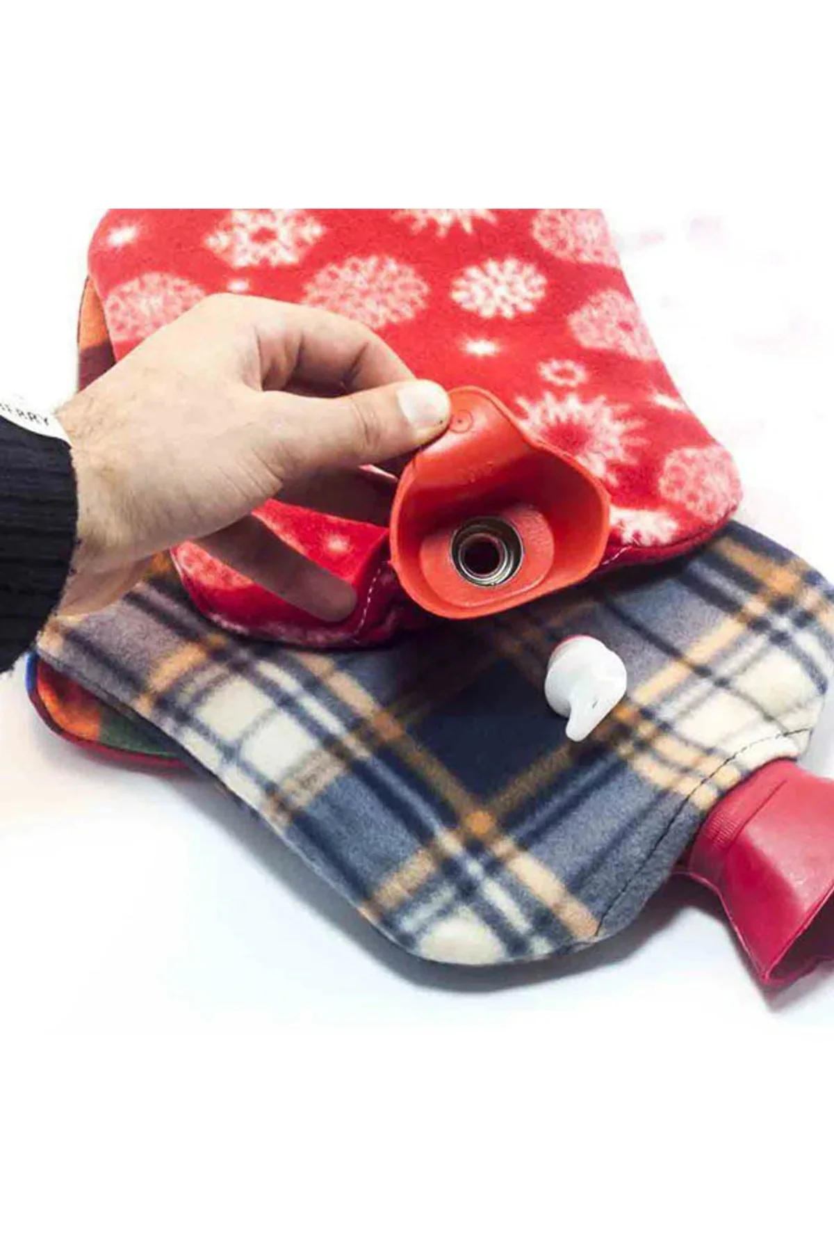 Sıcak Su Torbası 2 Litre Polar Kılıflı Termofor (5047)