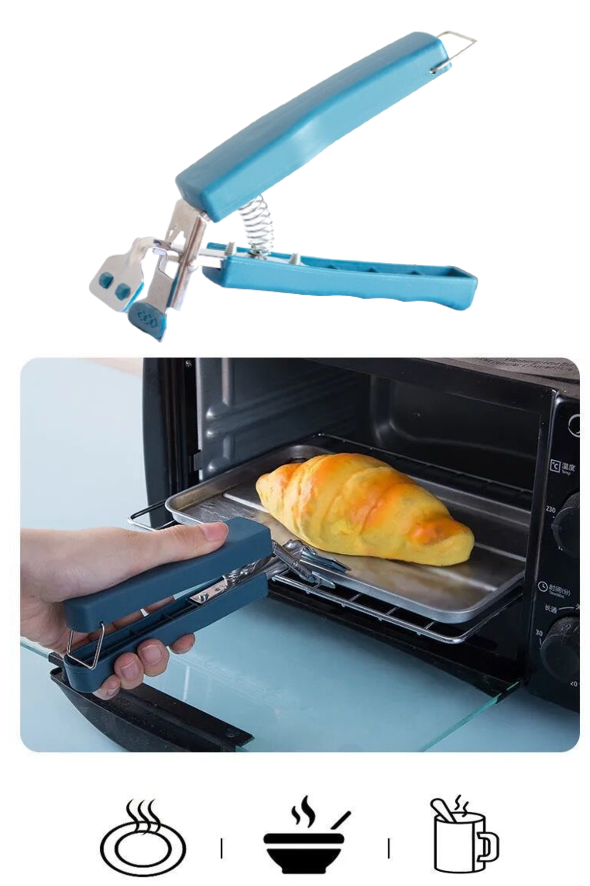 Sıcak Tencere Tava Tepsi Tutacağı Silikon Başlıklı Tencere Tava T