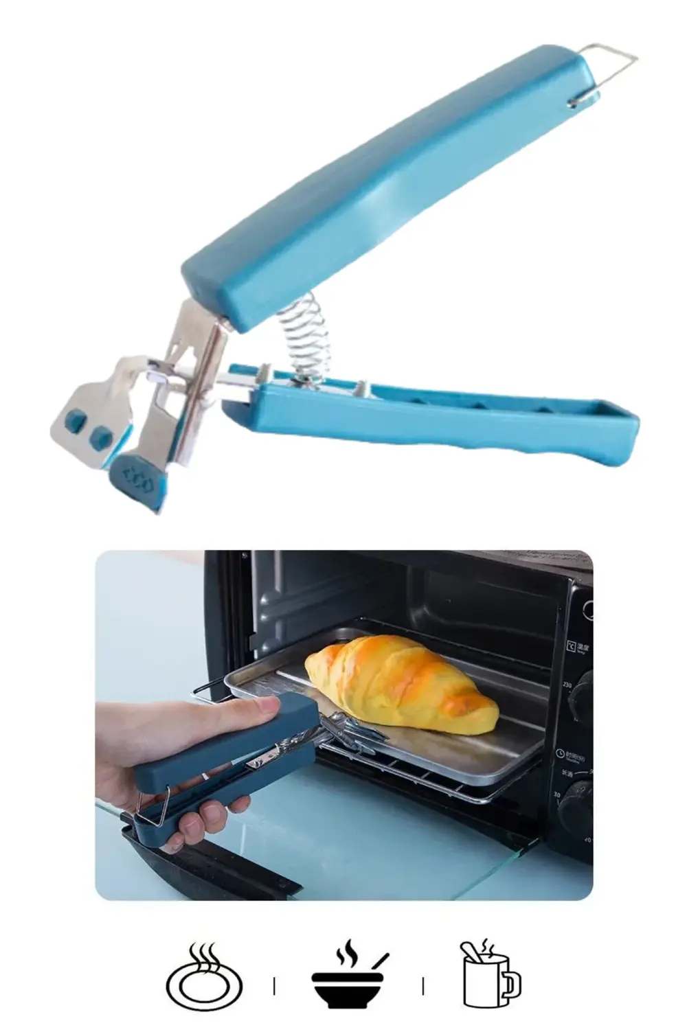 Sıcak Tencere Tava Tepsi Tutacağı Silikon Başlıklı Tencere Tava T