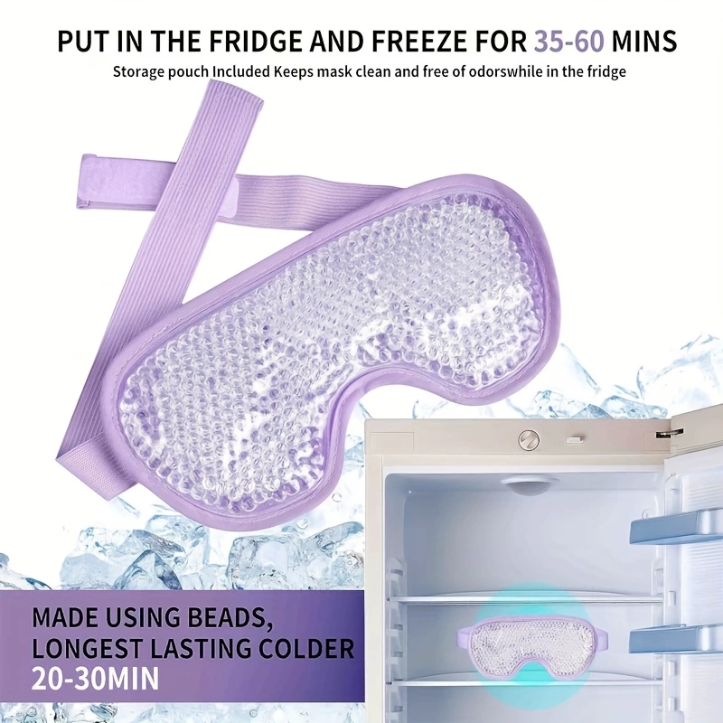 Sıcak Ve Soğuk Boncuklu Buz Jeli Terapi Göz Maskesi (mor) Sıcak Ve Soğuk Boncuklu Buz Jeli Terapi Göz Maskesi (mor)