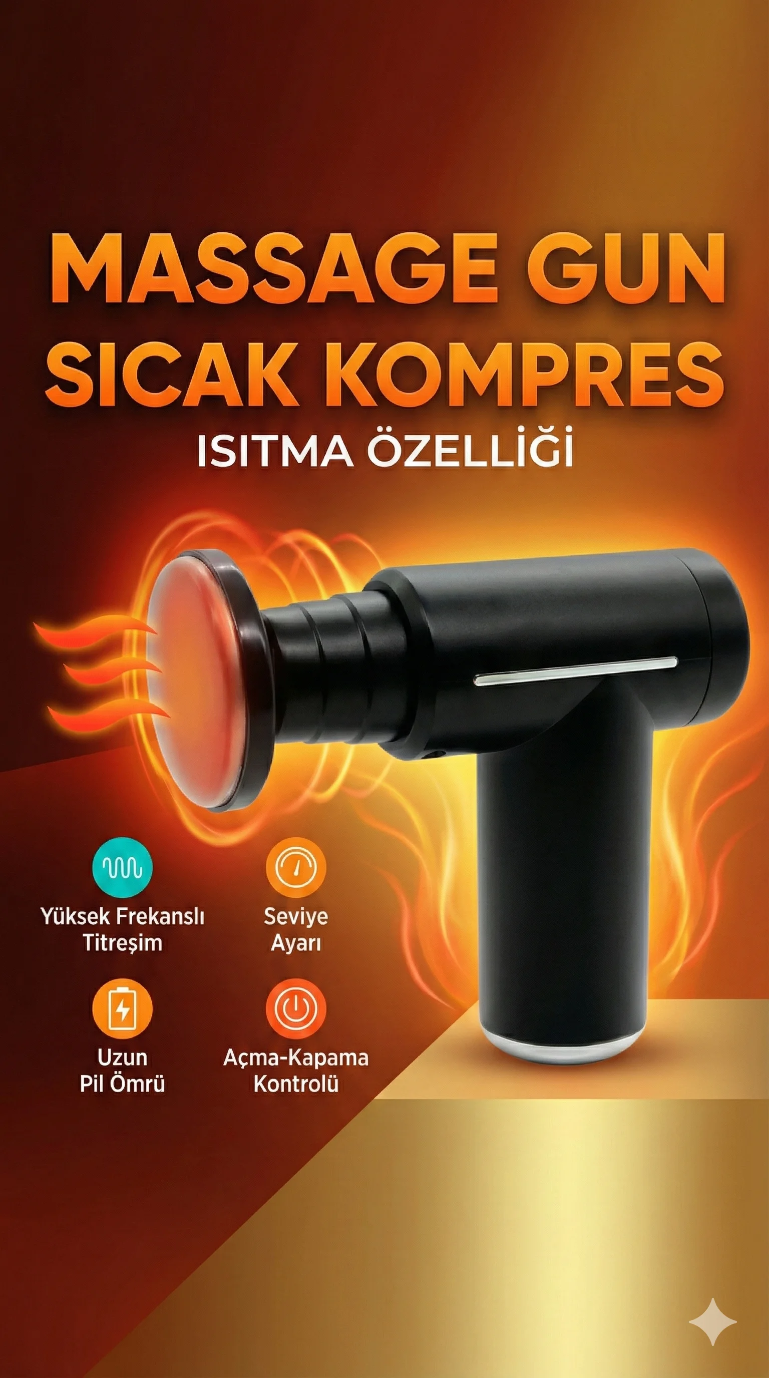 Sıcak Ve Soğuk Terapili Masaj sı - Şarjlı Isıtmalı Masaj  - Sporcu Masaj Aleti