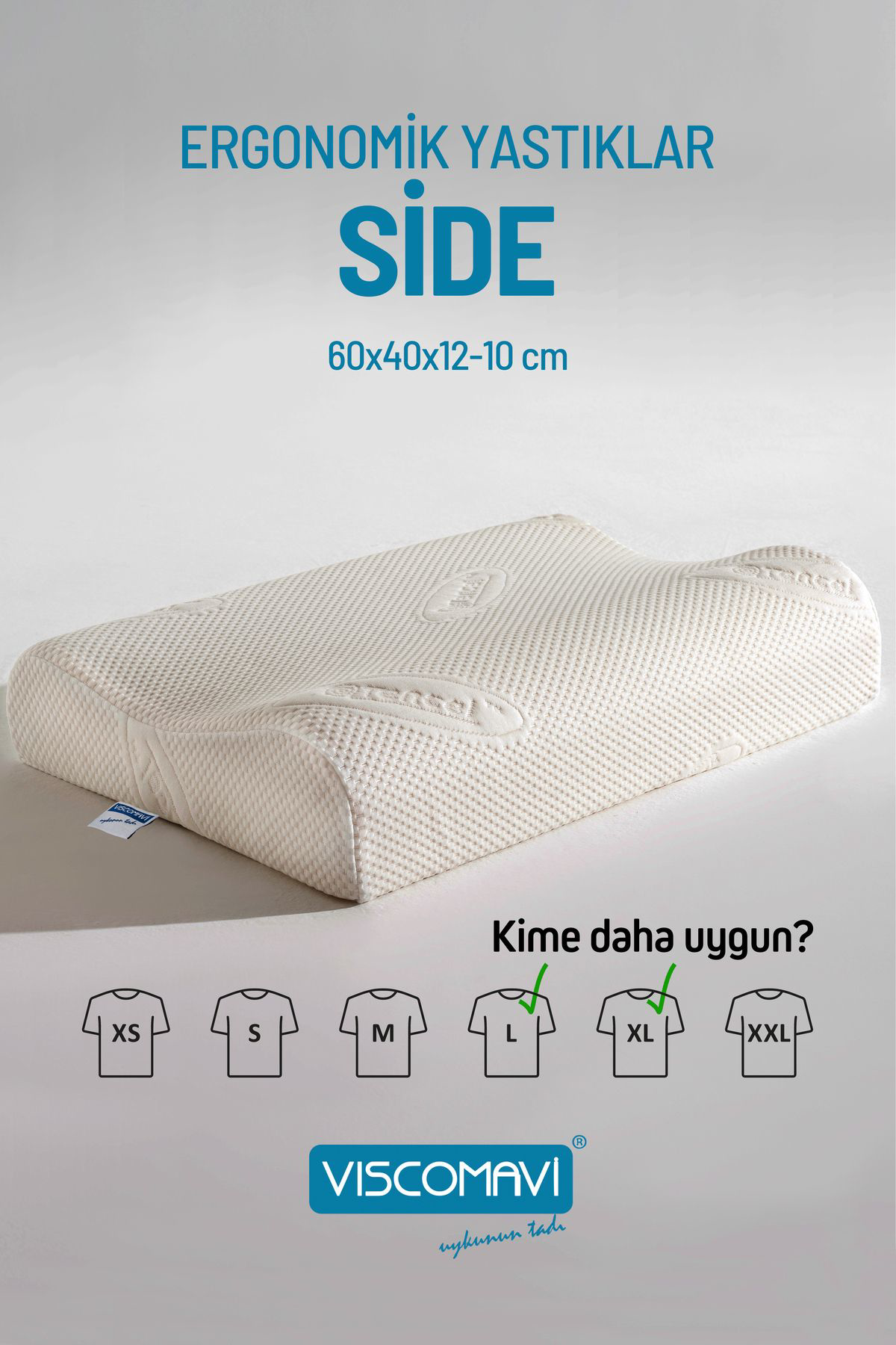 Viscomavi Side Ergonomik & Ortopedik Visco Yastık