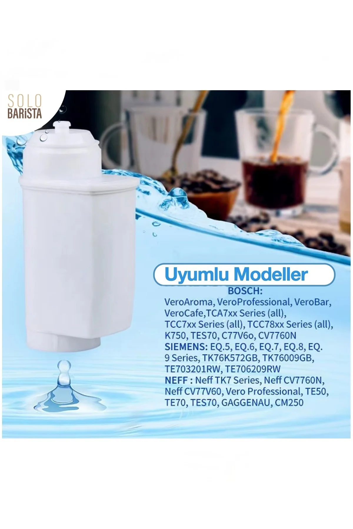 Siemens Kahve Makinesi Kireç Önleyici Su Filtresi 8 Adet