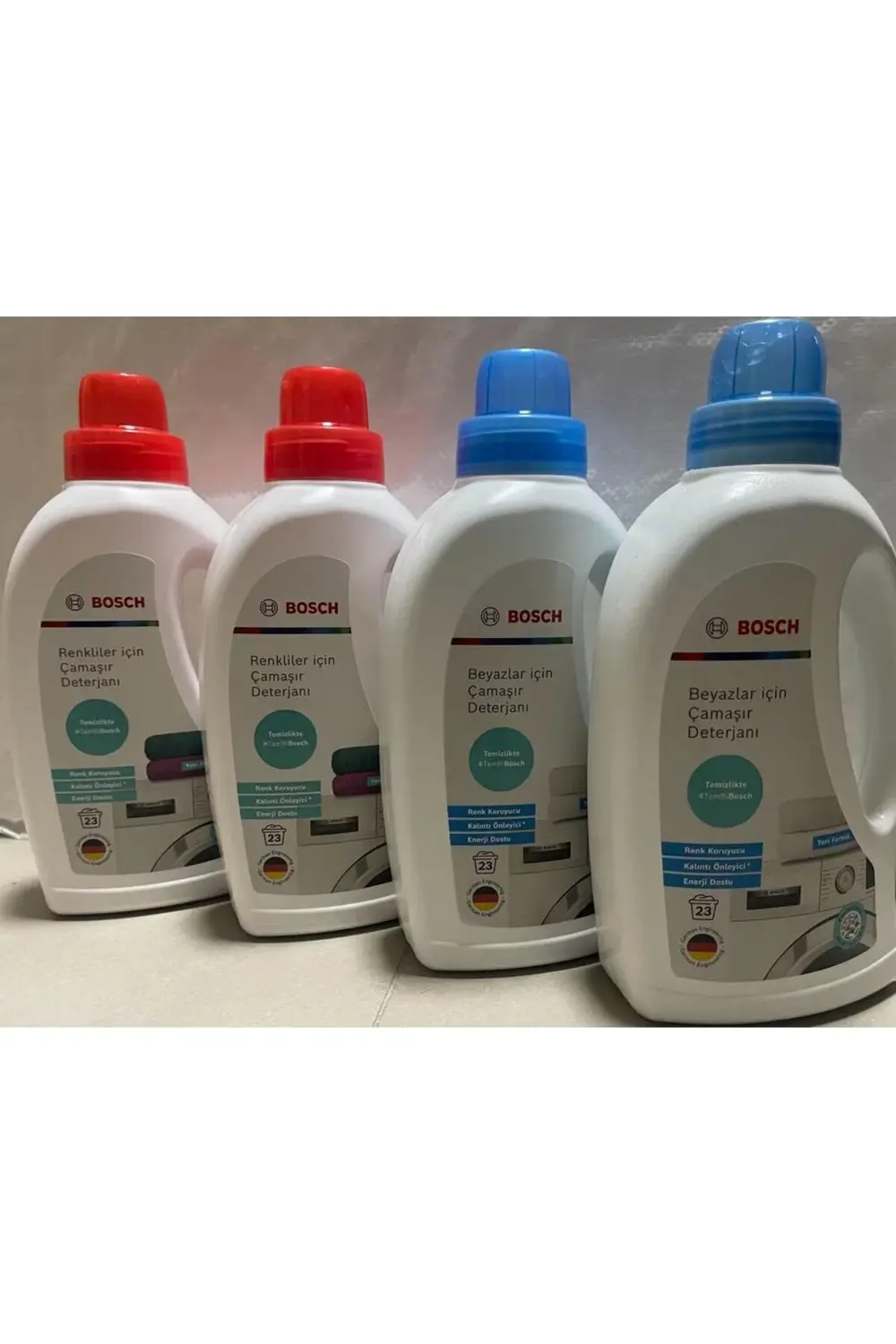 siemens renklı beyaz sıvı deterjanseti 4"lü ekonomık paket