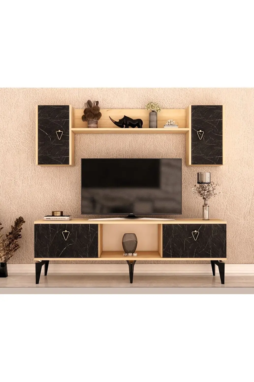 SİENNA TV ÜNİTESİ TAKIMI SAFİRMEŞE-ROYALMERMER