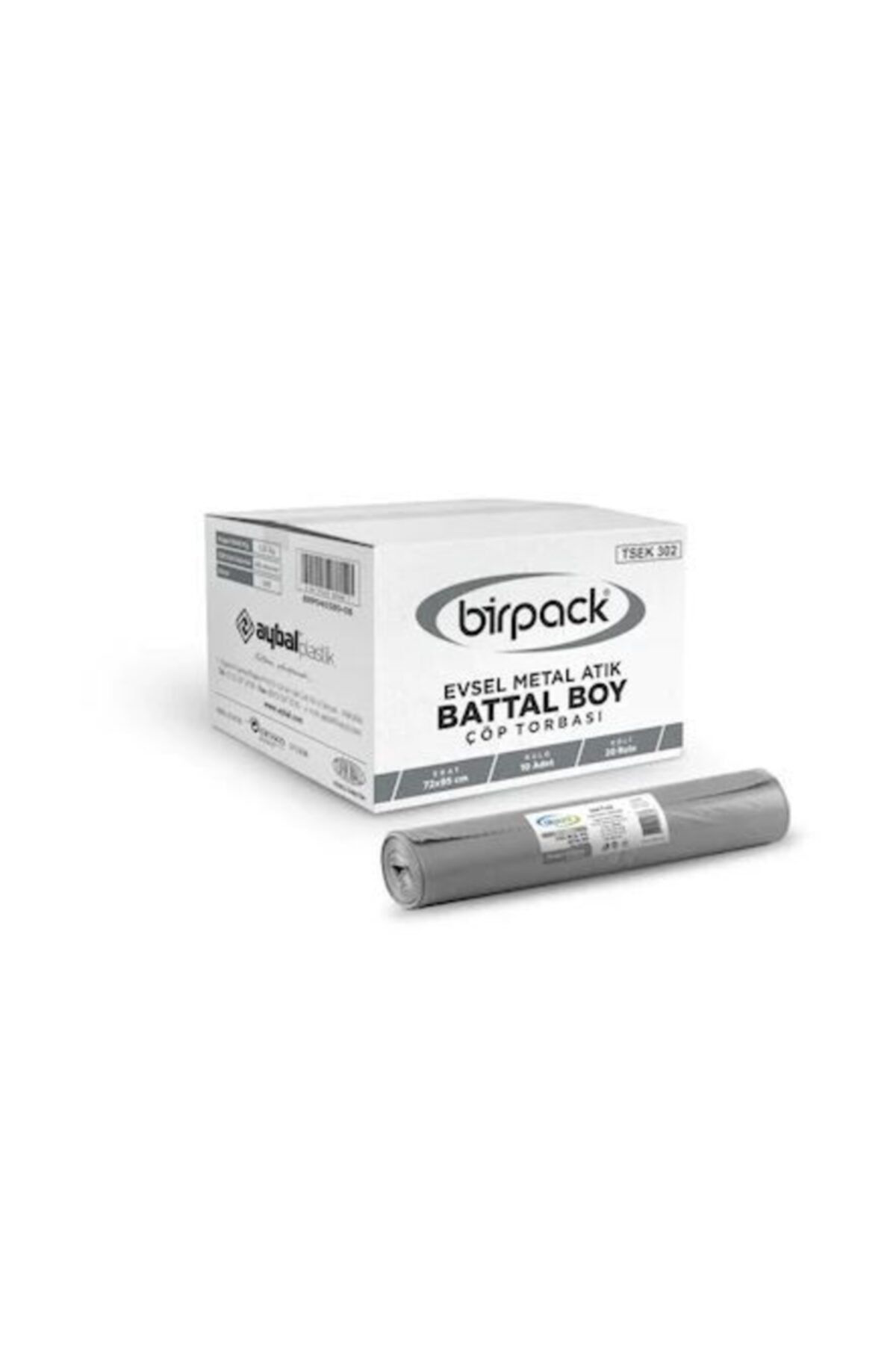 Birpack Sıfır Atık Metal Atık Jumbo Boy Çöp Torbası 80 X 110 20 Rulo