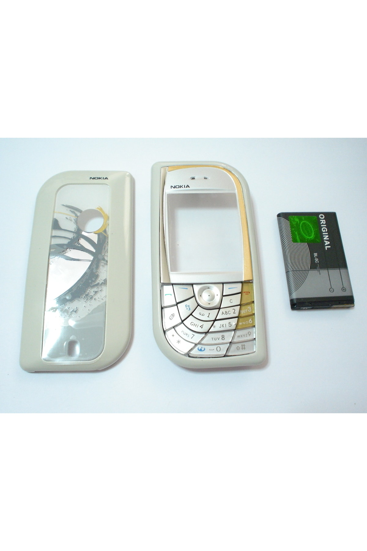 Nostaljik Sıfır Nokia 7610 Kapak Ve Tuş Takımı + Bl-5C Batarya