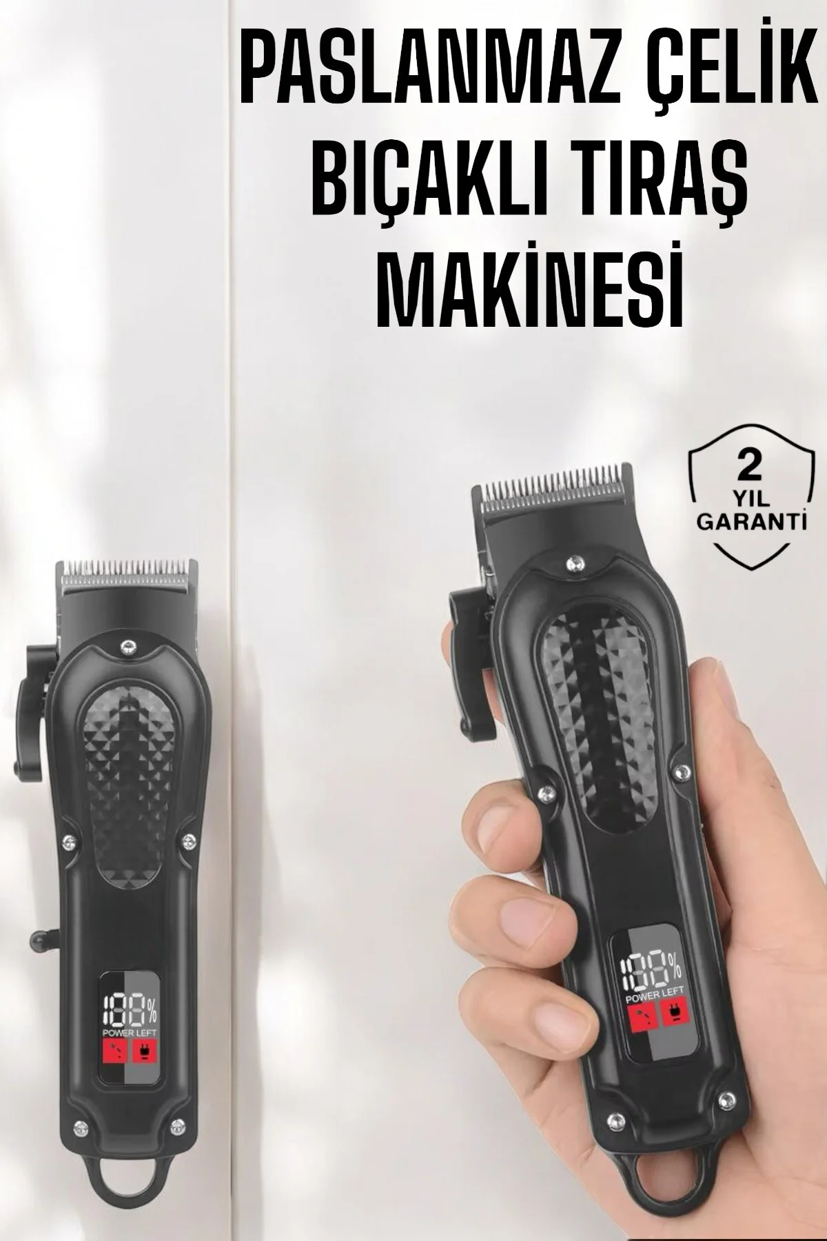 Sıfır Tıraş Makinesi Dijital Göstergeli Paslanmaz Çelik Bıçaklı T