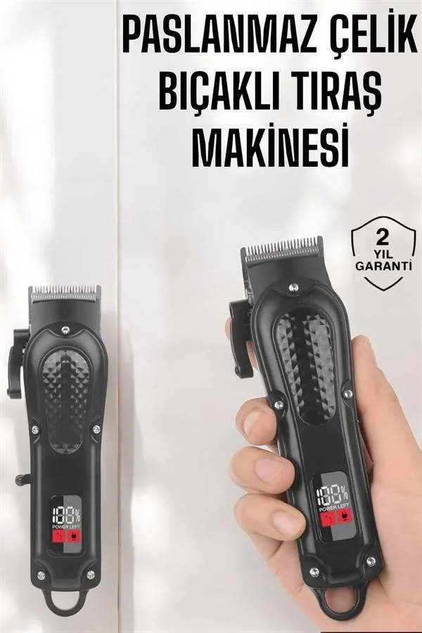 Sıfır Tıraş Makinesi Dijital Göstergeli Paslanmaz Çelik Bıçaklı Taşınabilir Sıfır Tıraş Makinesi Dijital Göstergeli Paslanmaz Çelik Bıçaklı Taşınabilir