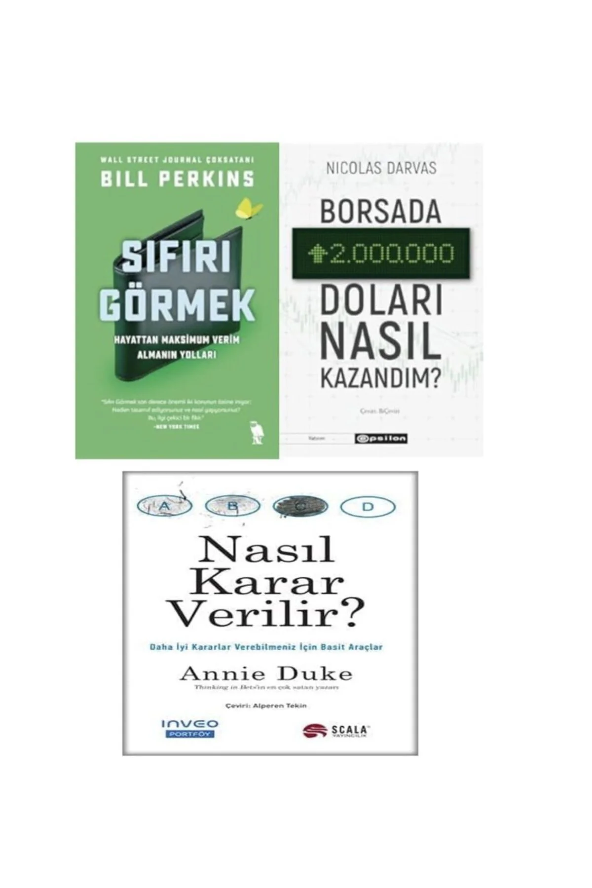 sifiri gormek+borsada iki milyon dolari nasil kazandim +nasil karar verilir=(3 kitap) Fiyatı, Yorumları ve Özellikleri