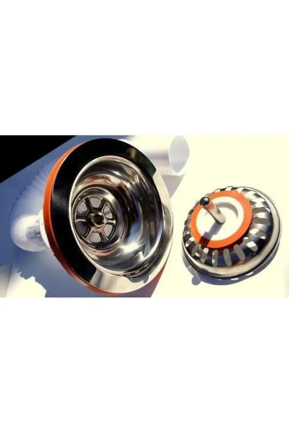 Sifon Süzgeci 8 mm Üniversal Paslanmaz Çelik Üst Izgara Çöp Süzge