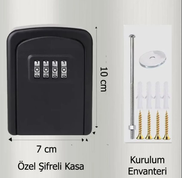 Şifreli Anahtar ve Eşya Saklama Güvenlik Kasası (4741)