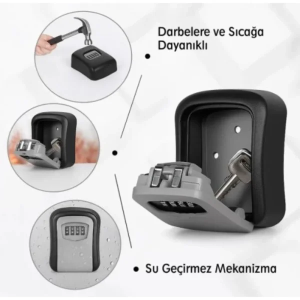 Şifreli Anahtar ve Eşya Saklama Güvenlik Kasası