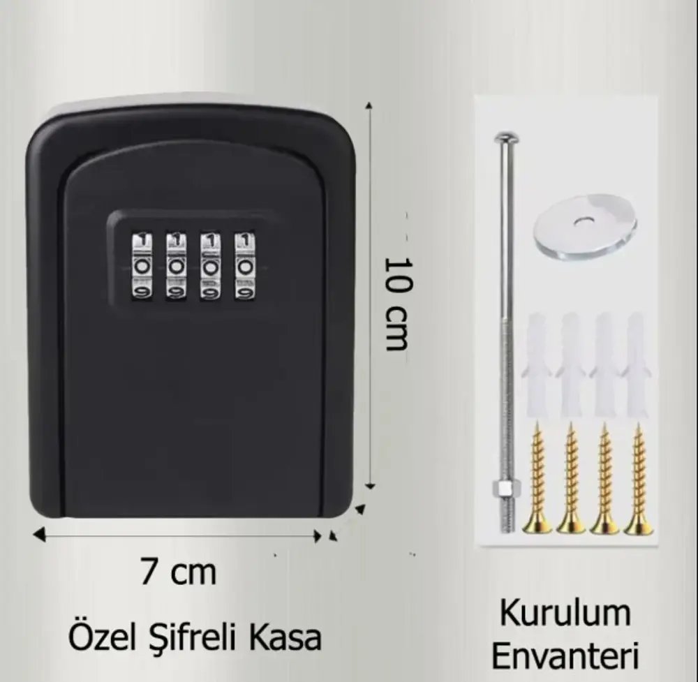Şifreli Anahtar ve Eşya Saklama Güvenlik Kasası Şifreli Anahtar ve Eşya Saklama Güvenlik Kasası