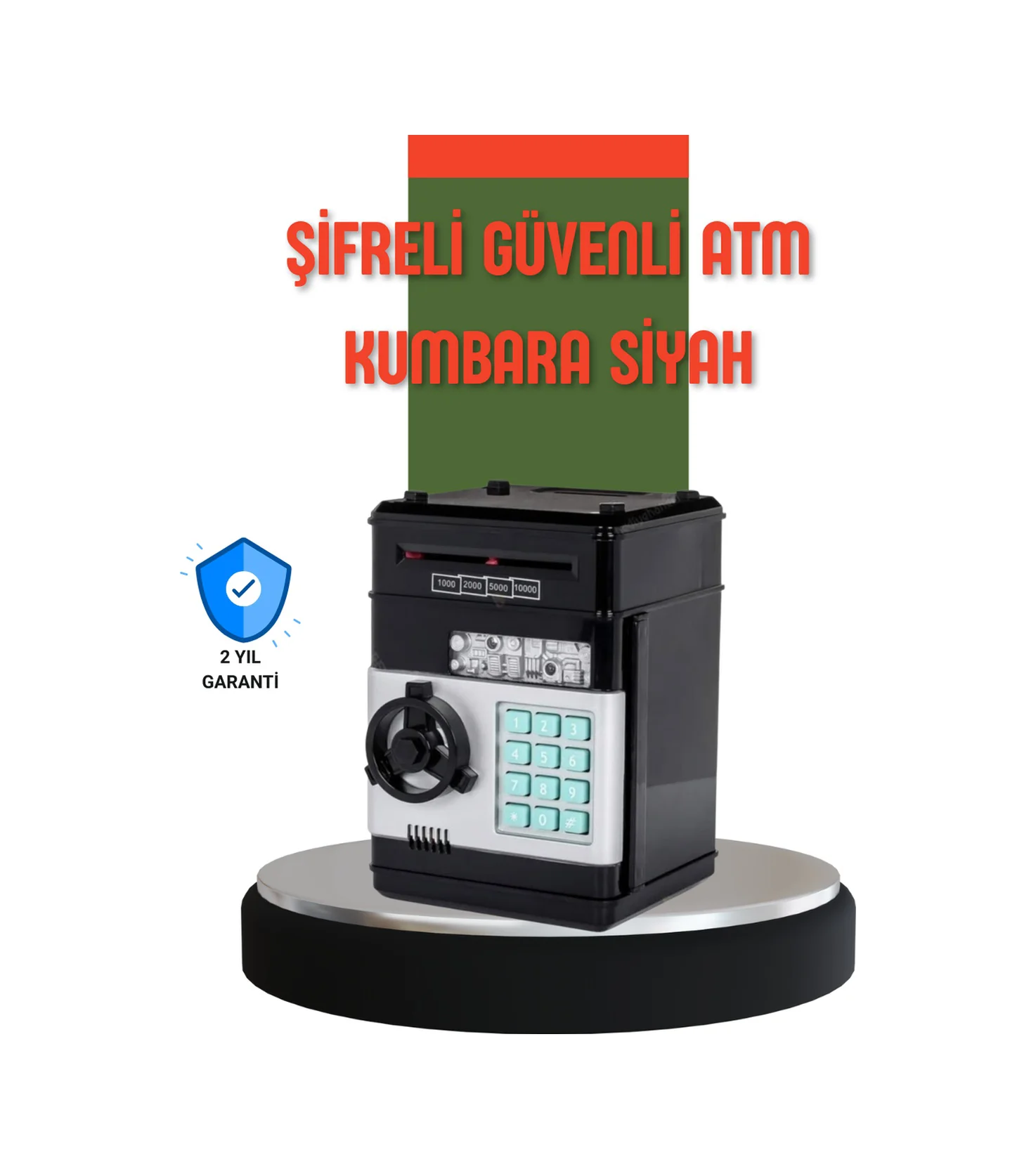 Şifreli Atm Kasa Görünümlü Para Biriktirme Kumbarası - Lisinya
