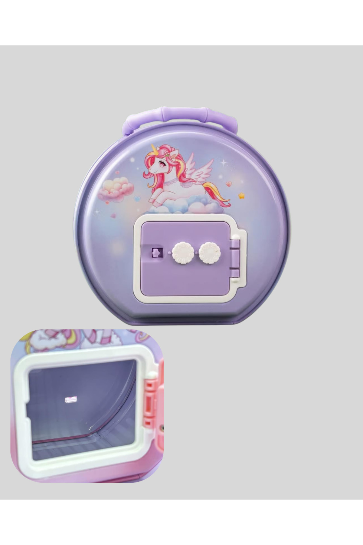 Şifreli Mini Çocuk Kasası Metal Gövde Güvenli Saklama - Lisinya