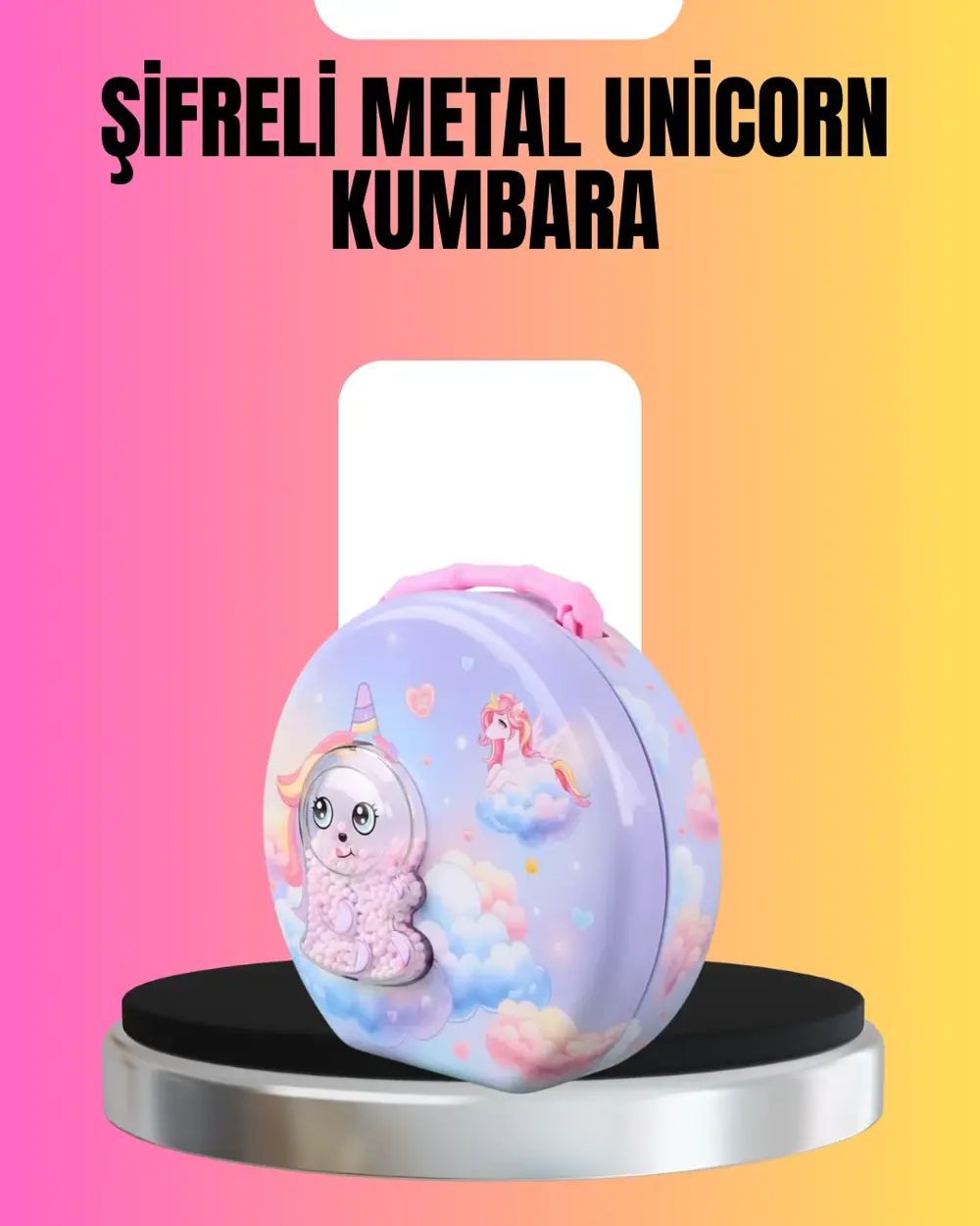 Şifreli Mini Çocuk Kasası Metal Gövde Güvenli Saklama