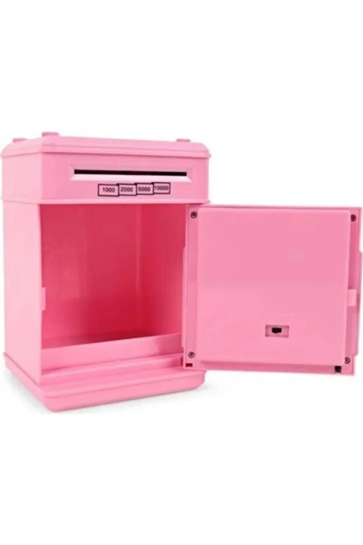 Şifreli Otomatik Kağıt Para Alan Atm Kasa Kumbara - Pembe 19X13X1