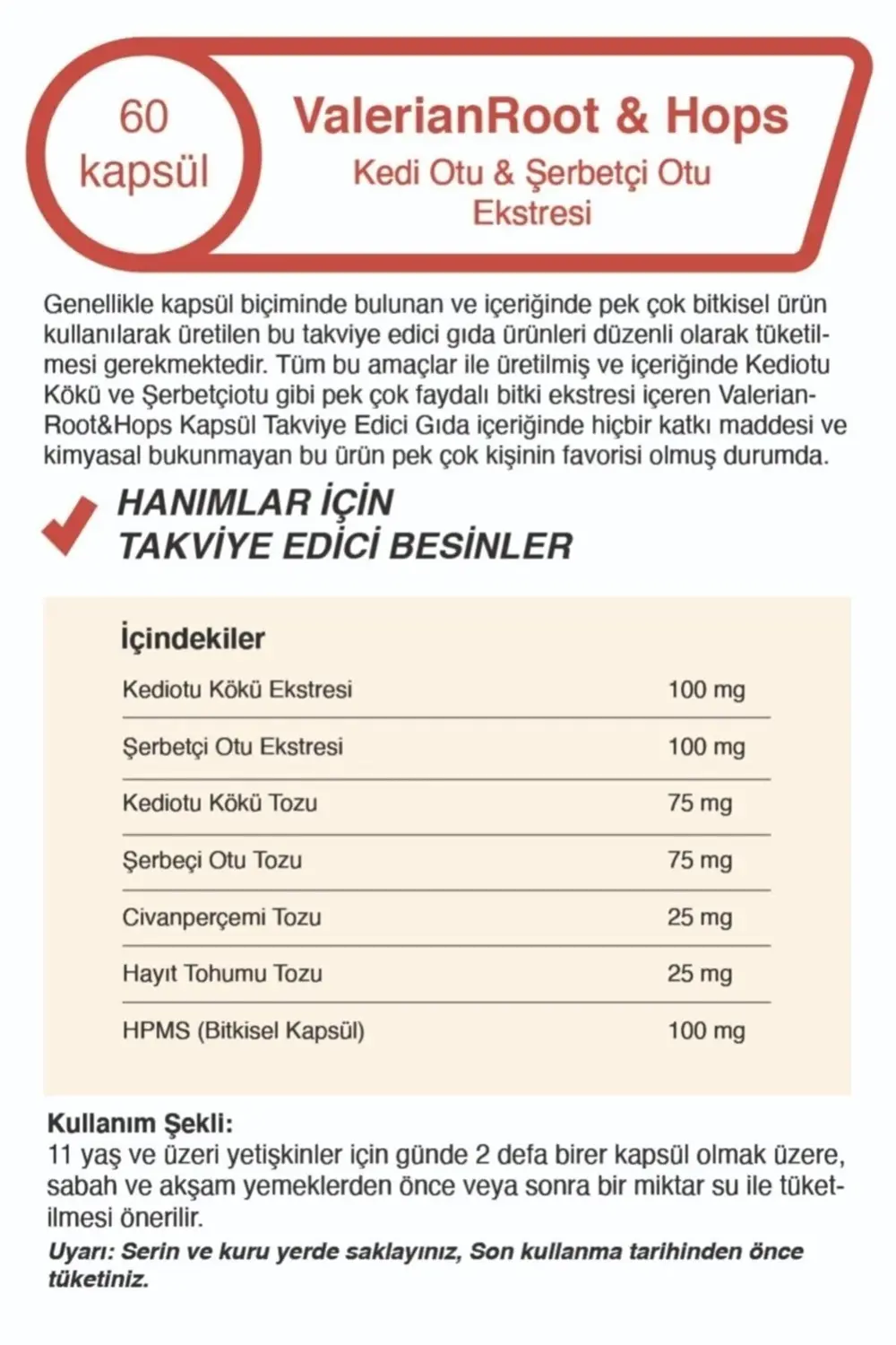 Siftaholsun Kedi Otu Ekstresi Ve Şerbetçi Otu Ekstresi 60 Kapsül