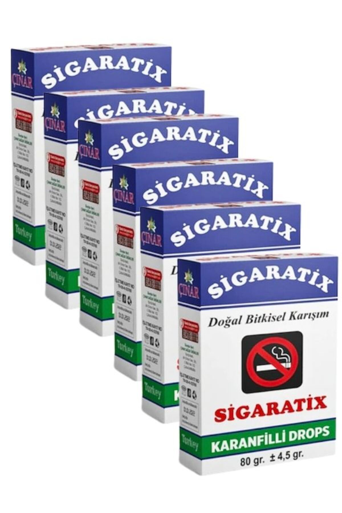 Sigaratix Karanfilli Doğal Bitkisel Karışım 6 Adet