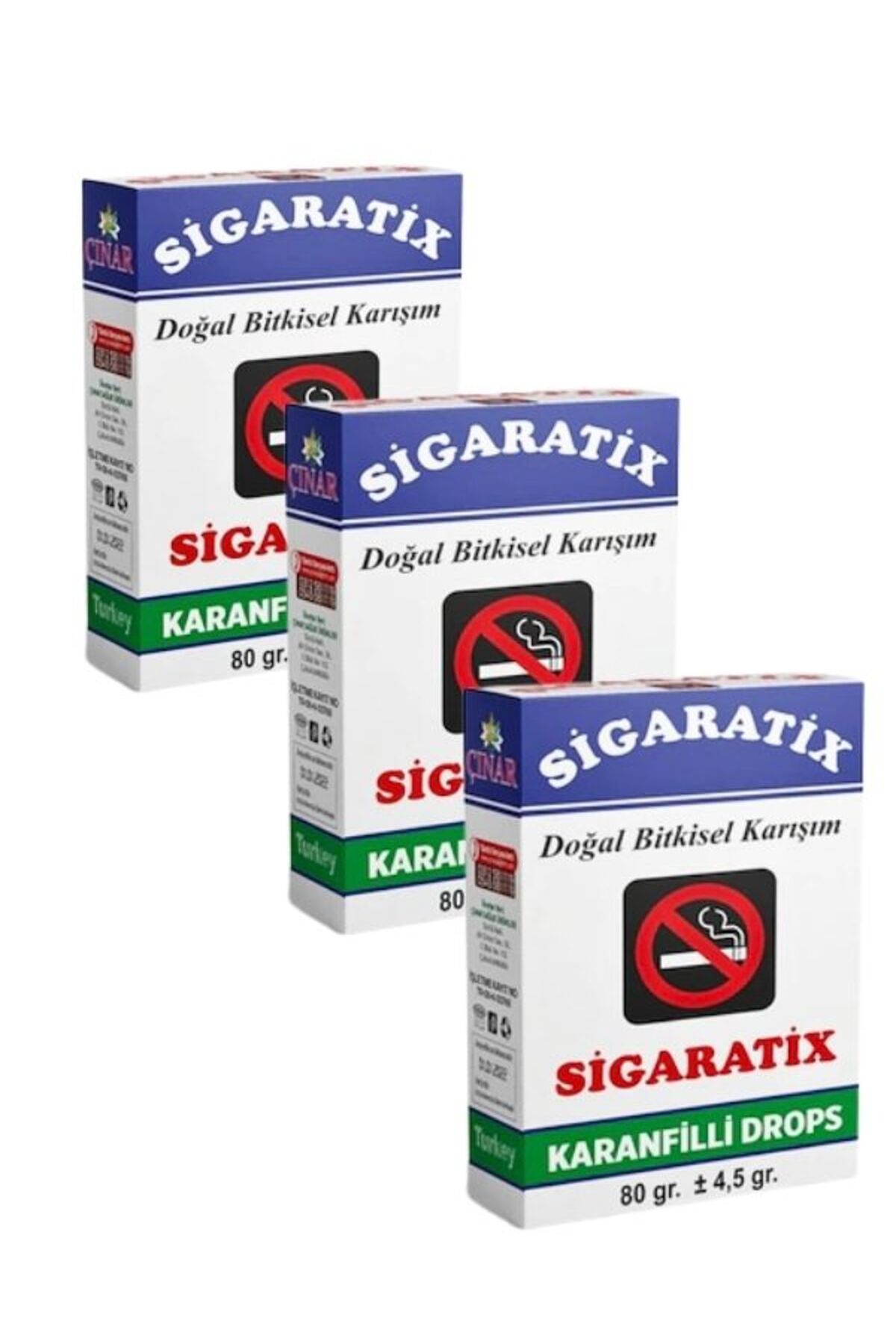 Sigaratix Karanfilli Doğal Bitkisel Karışım 3 Adet