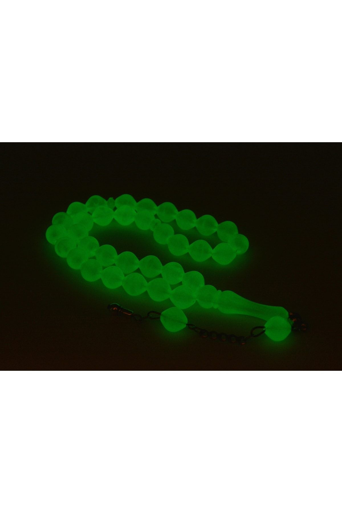 Sığırcık Kesim Karanlıkta Parlayan Kedi Gözü Fosforlu Tesbih