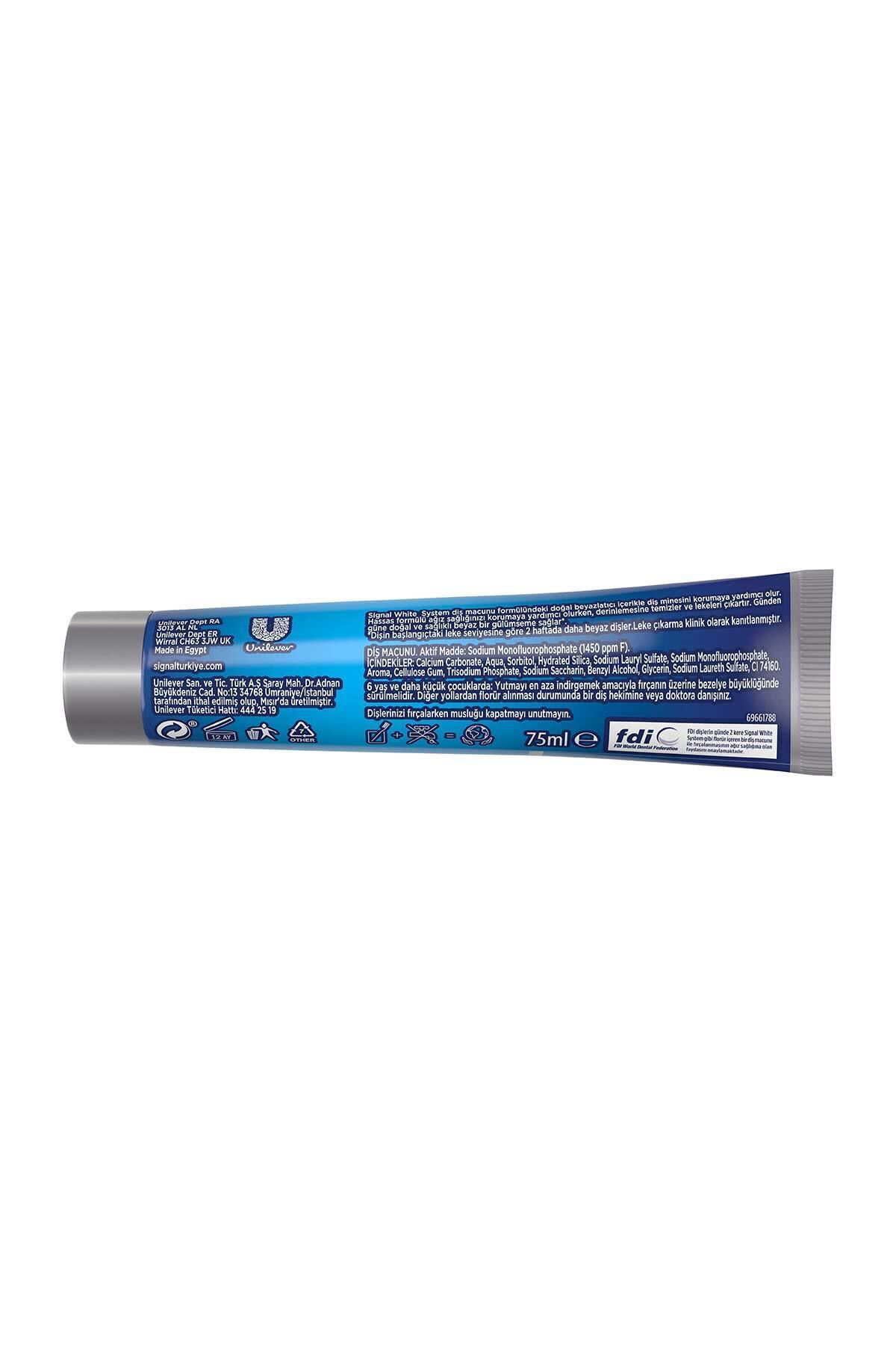 Signal White System Diş Macunu 2 Haftada Daha Beyaz Dişler 75 ml 