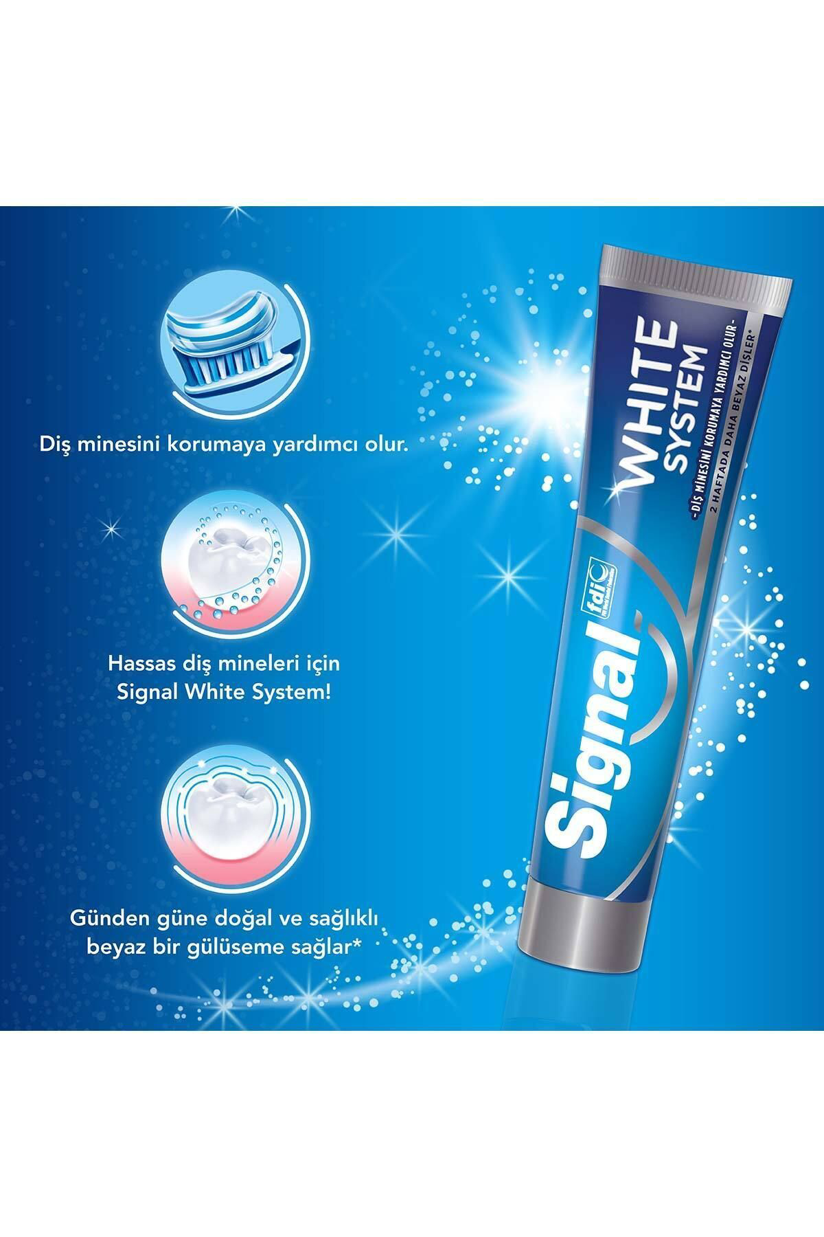 Signal White System Diş Macunu 2 Haftada Daha Beyaz Dişler 75 ml 