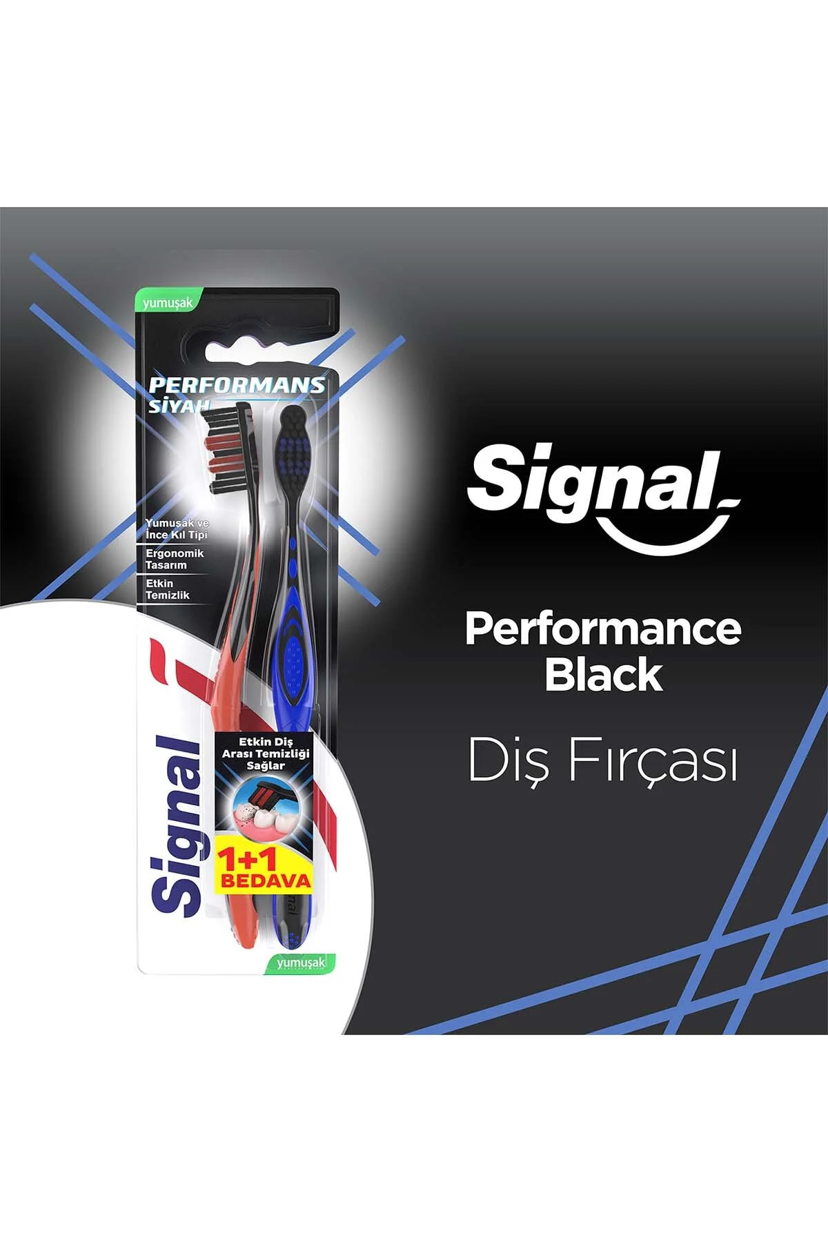 SIGNALBlack 1+1 Diş Fırçası