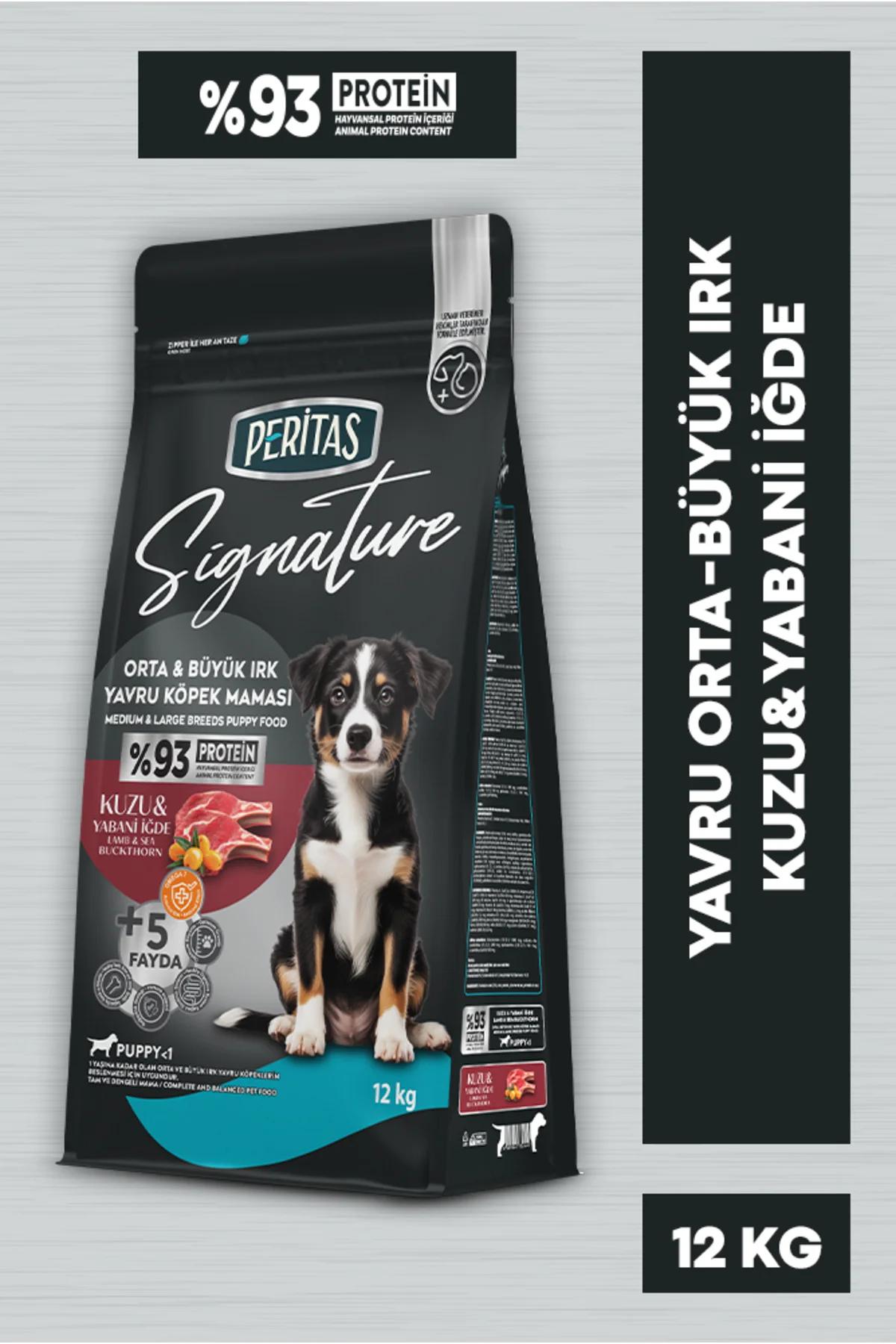 Signature Kuzulu Orta ve Büyük Irk Yavru Köpek Maması 12 Kg