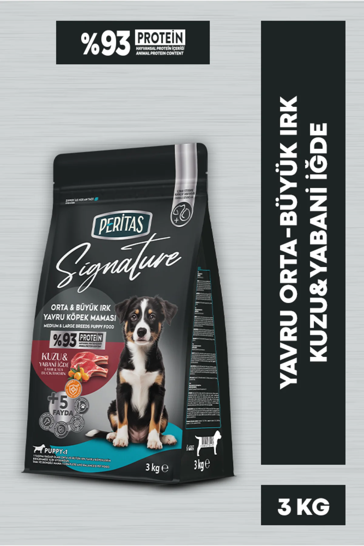 Signature Kuzulu Orta ve Büyük Irk Yavru Köpek Maması 3 Kg