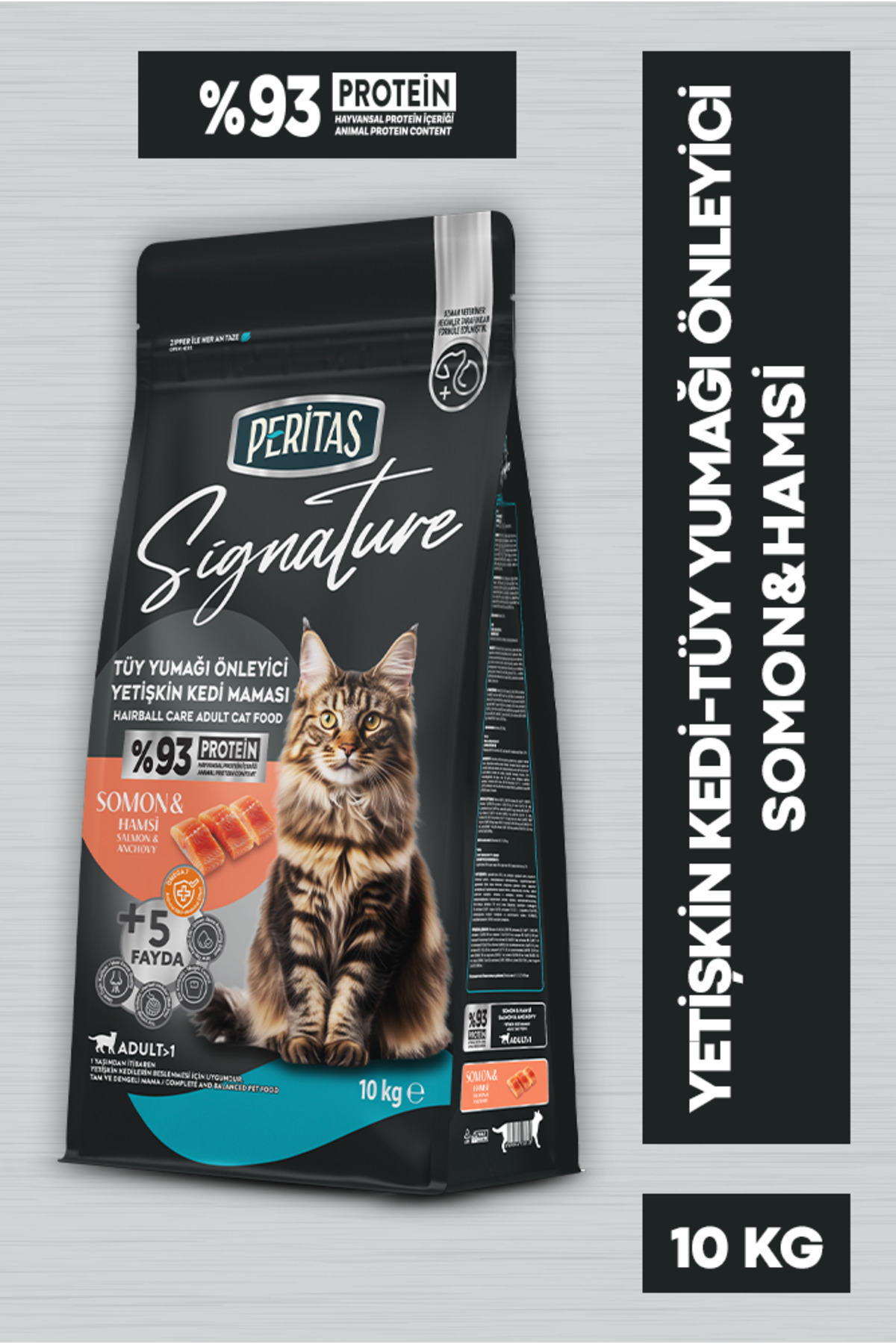 Signature Somonlu Yetişkin Kedi-Tüy Yum. Önl. 10 kg