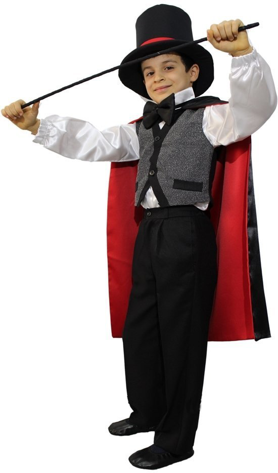 Kostüm Sarayı Sihirbaz Kostümü Lüks