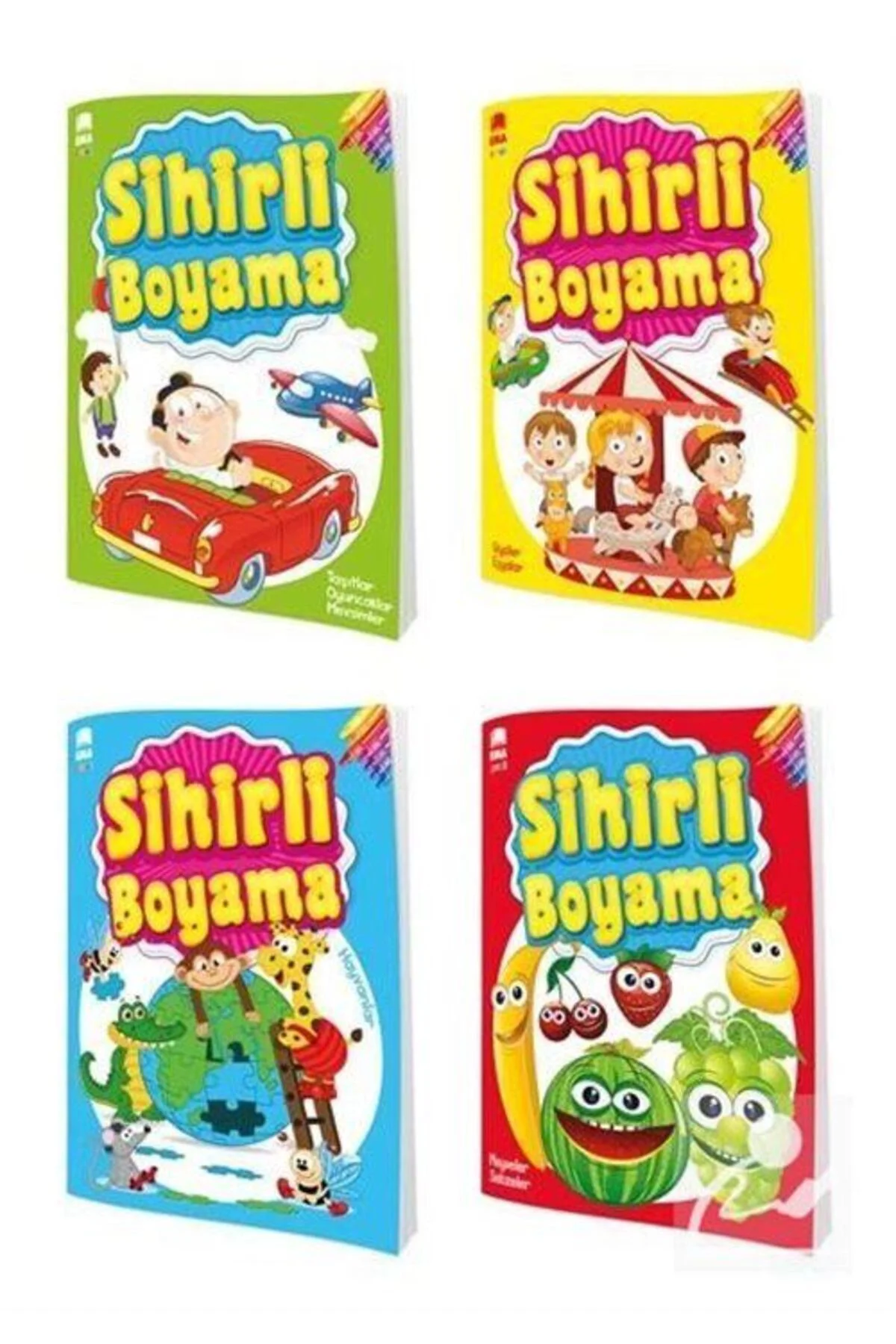 Sihirli Boyama 4 Kitap Takım / / Kolektif