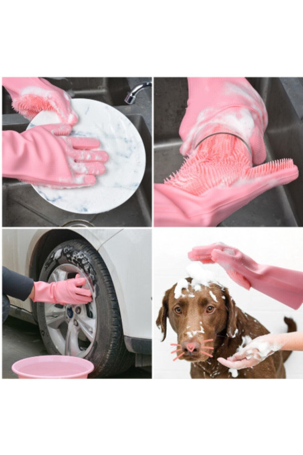 Sihirli Eldiven Çok Amaçlı Isıya Dayanıklı Silikon Bulaşık Banyo