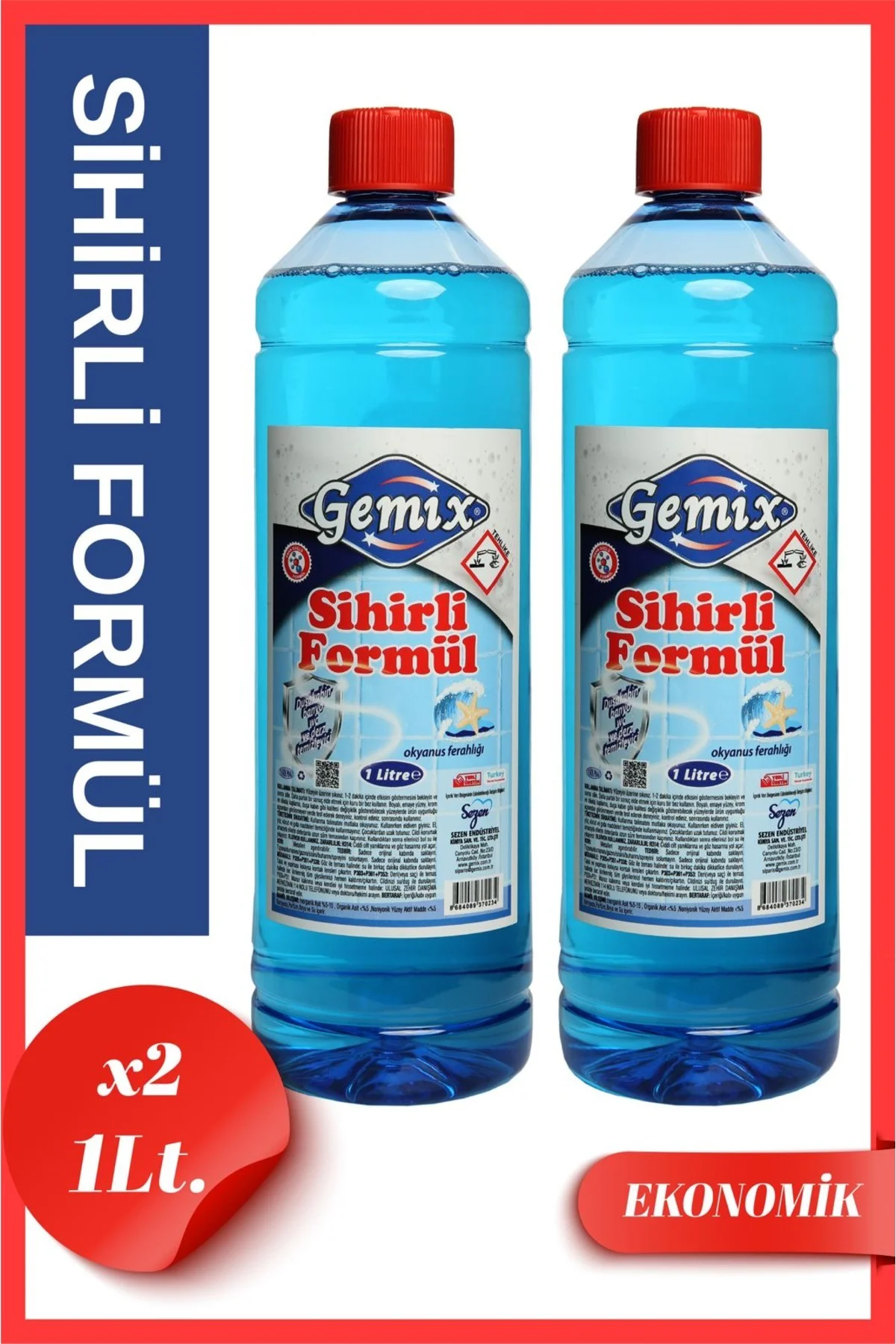 SİHİRLİ FORMÜL 1 Lt. X 2 ADET – Küf, Sararma ve Kireç Karşıtı Güç
