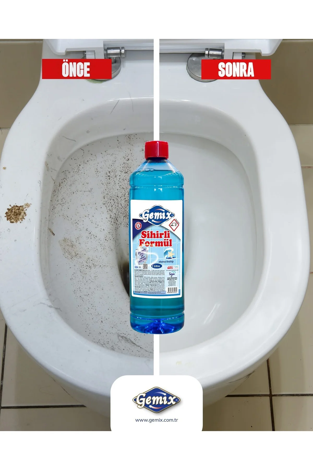 SİHİRLİ FORMÜL 1 Lt. X 2 ADET – Küf, Sararma ve Kireç Karşıtı Güç