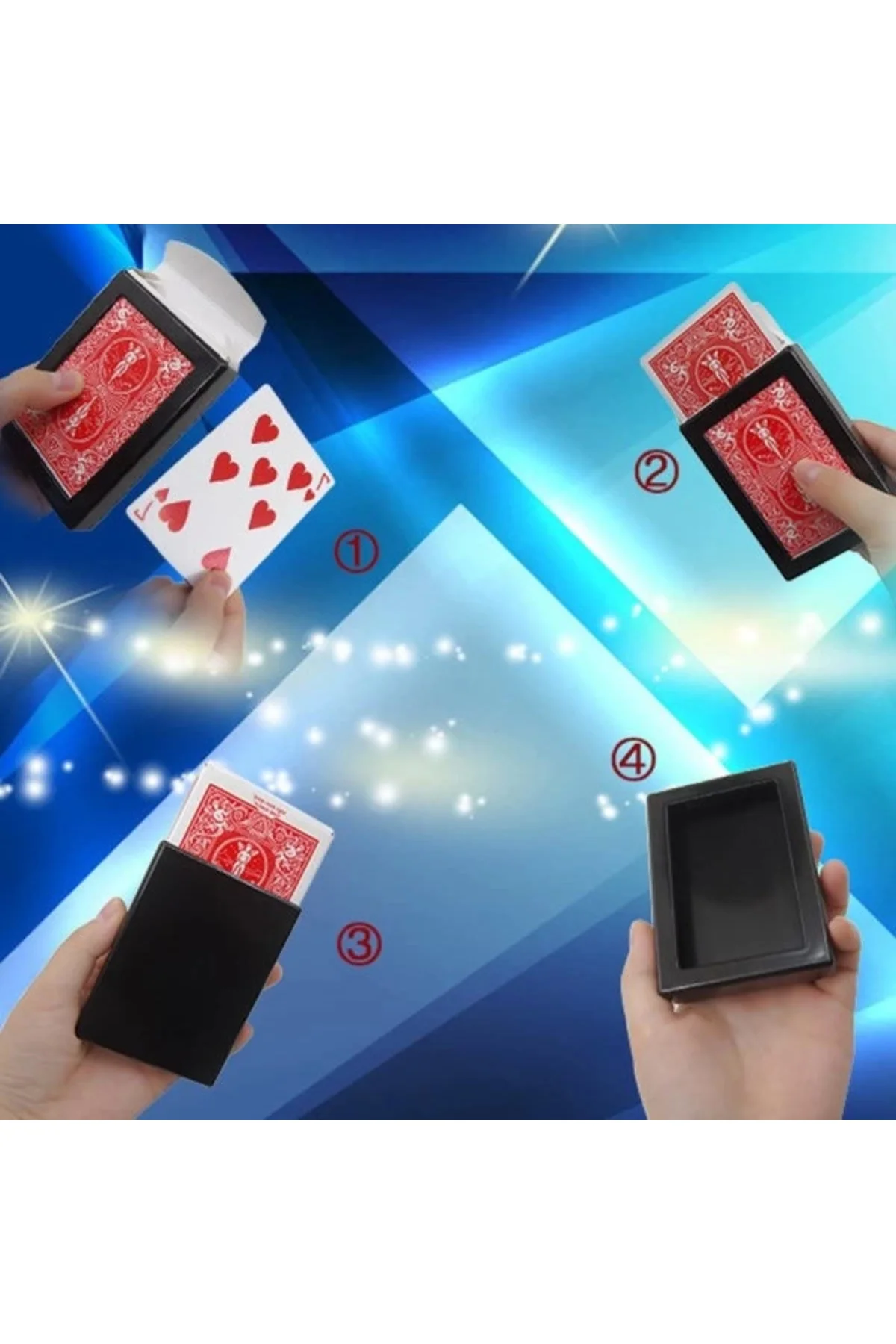 Sihirli Kaybolan Deste Oyun Kağıdı İlizyon Oyunu Kaybolan Kart - 