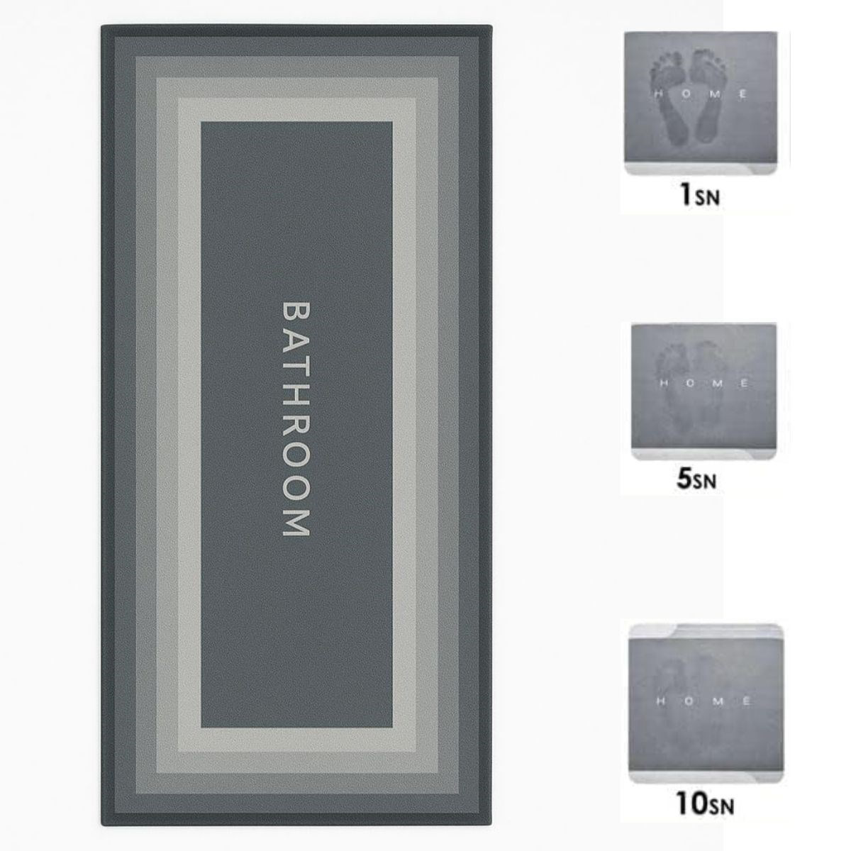 Sihirli Süper Su Emici Kaymaz Tabanlı Uzun Paspas 40*120 cm (4741