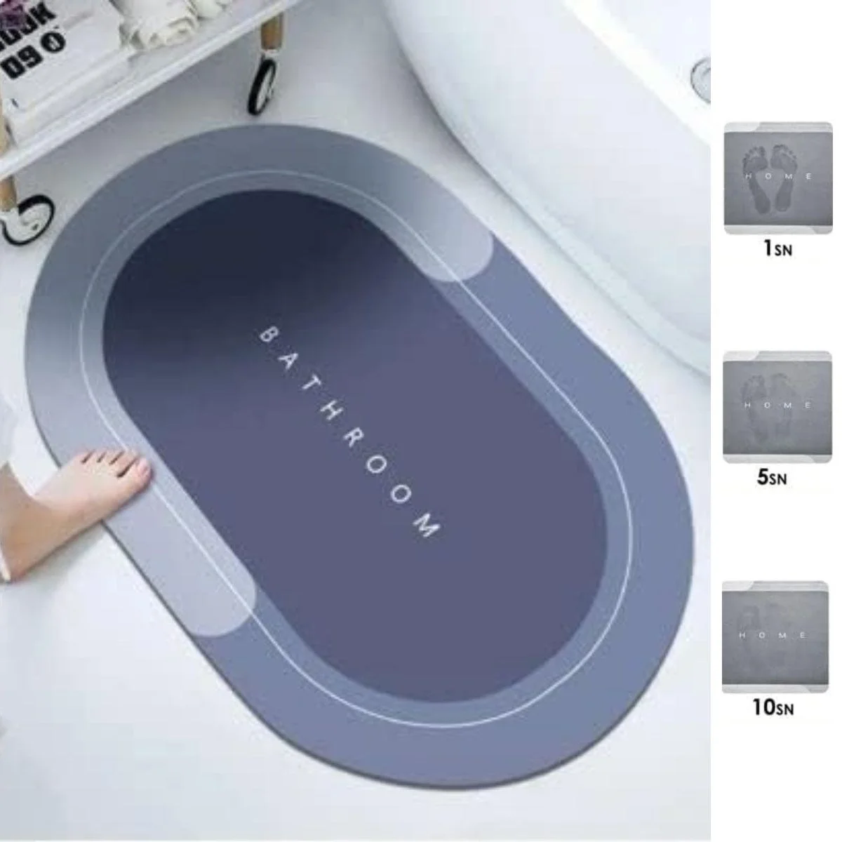 Sihirli Süper Su Emici Kaymaz Tabanlı Oval Paspas 40*60 Cm Bx40 Fiyatı, Yorumları ve Özellikleri