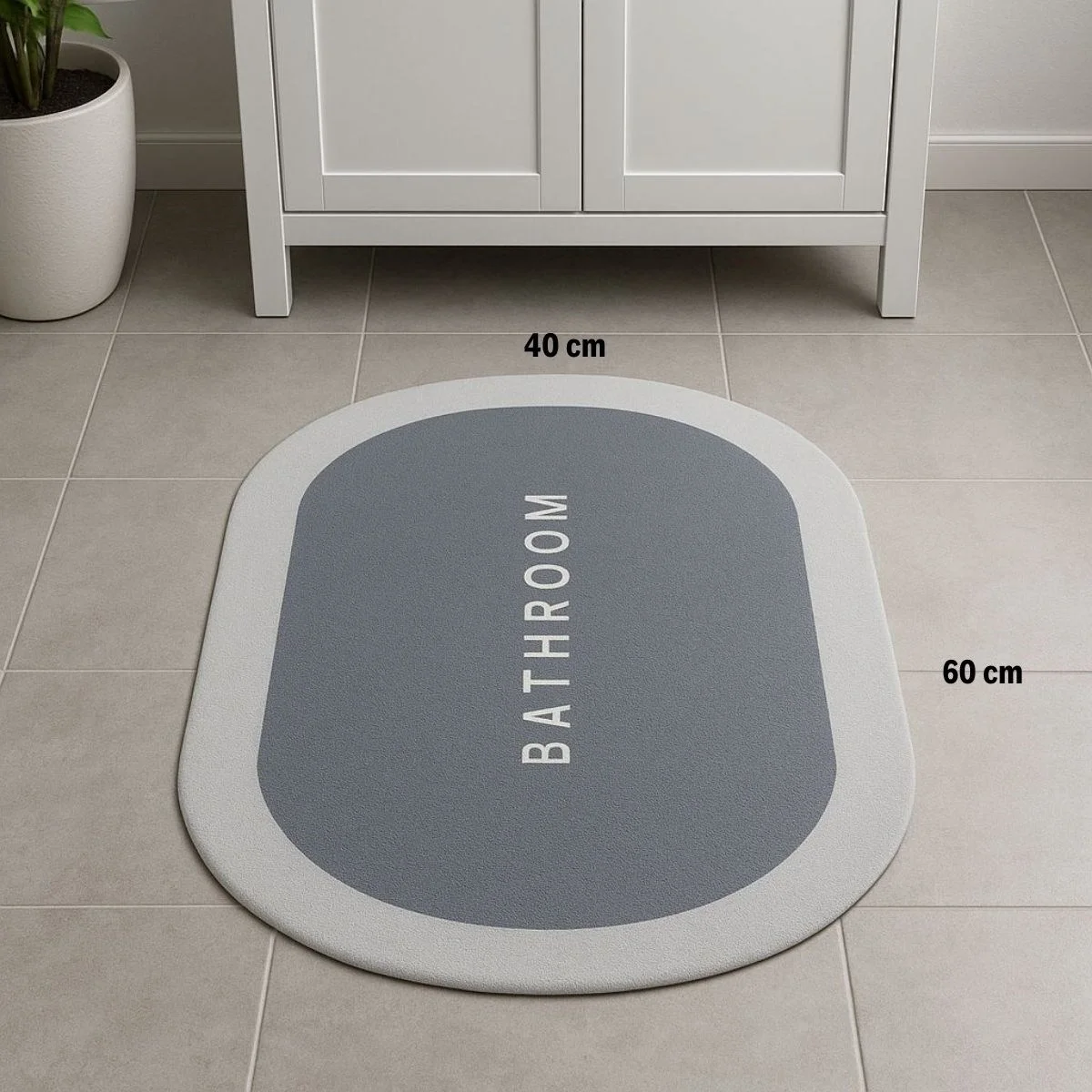 Sihirli Süper Su Emici Kaymaz Tabanlı Oval Paspas 40*60 Cm Bx40 Fiyatı, Yorumları ve Özellikleri