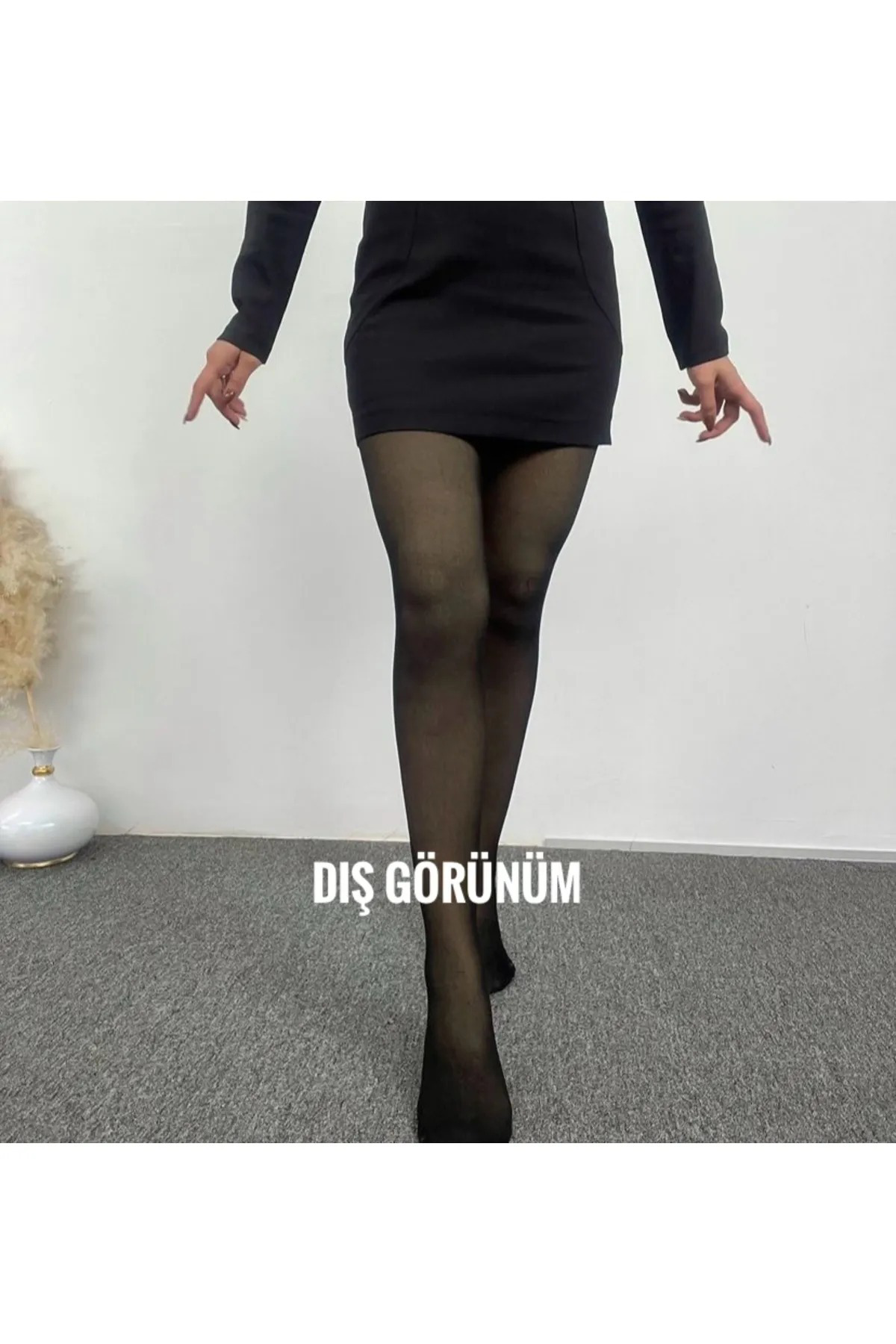 Sihirli Termal Çorap Ten Rengi Görünümlü İçi Havlu İnceltici Term