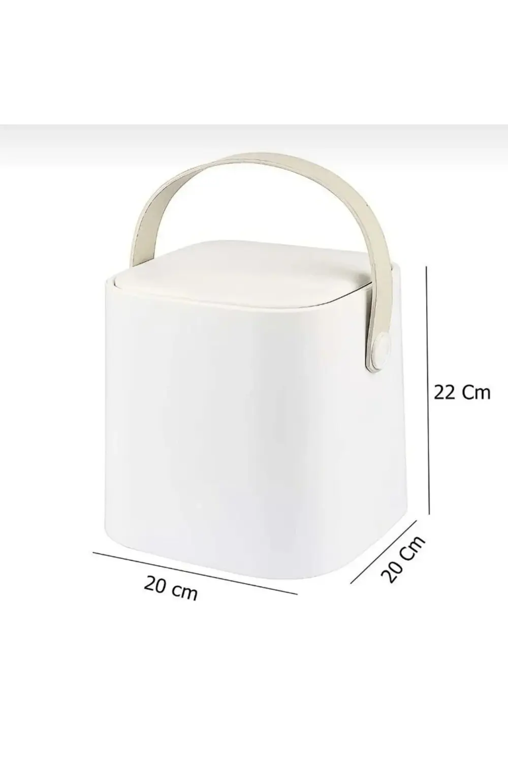 Sihirli Tutma Saplı Iç Kovalı Tezgah Üstü Mutfak Çöp Kovası 4 Lit