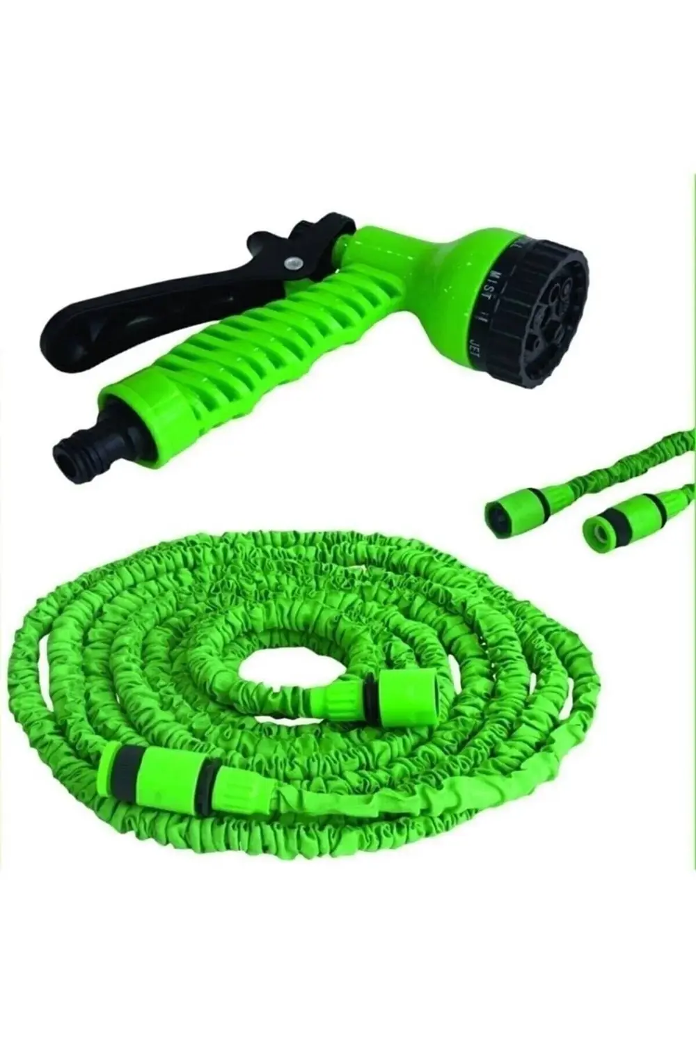 Sihirli Uzayan Hortum 7,5 Metre Tabancalı Bahçe Sulama Araç Yıkam