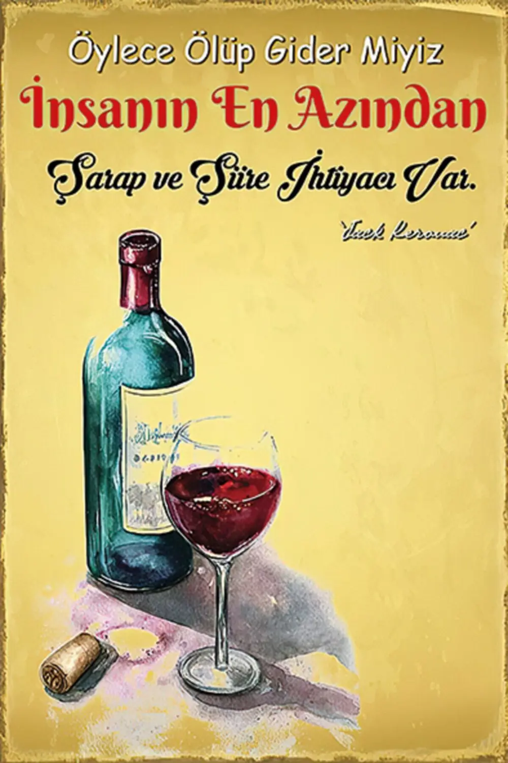 Şiir Temalı Retro Ahşap Poster Fiyatı, Yorumları ve Özellikleri