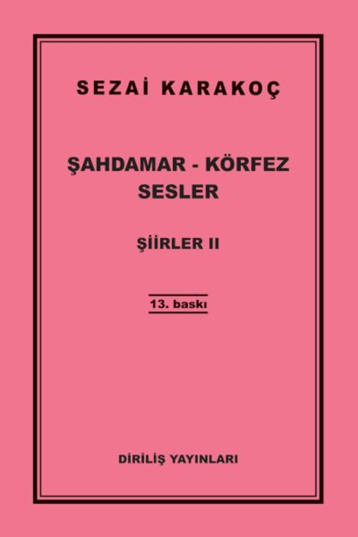 Diriliş Yayınları Şiirler 2 Şahdamar Körfez Sesler